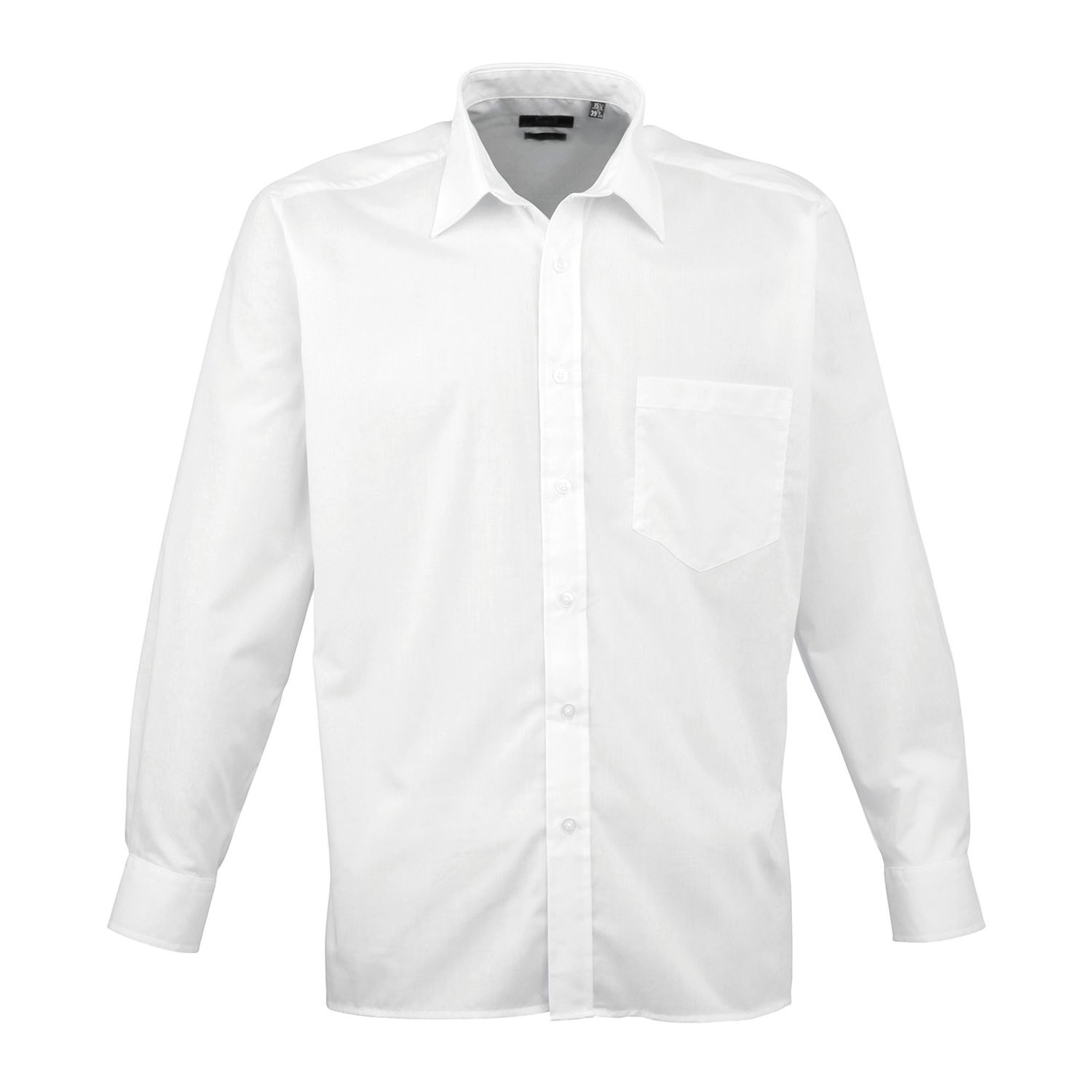 Premier Long Sleeve Poplin Shirt White* 23