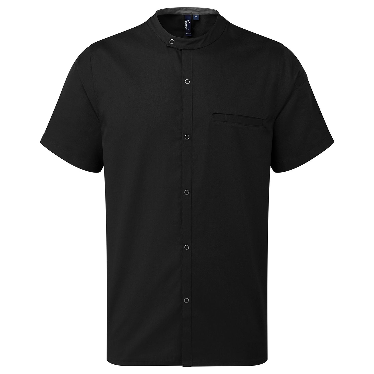 Premier Chef's 'Recyclight' Short Sleeve Shirt Black 2XL