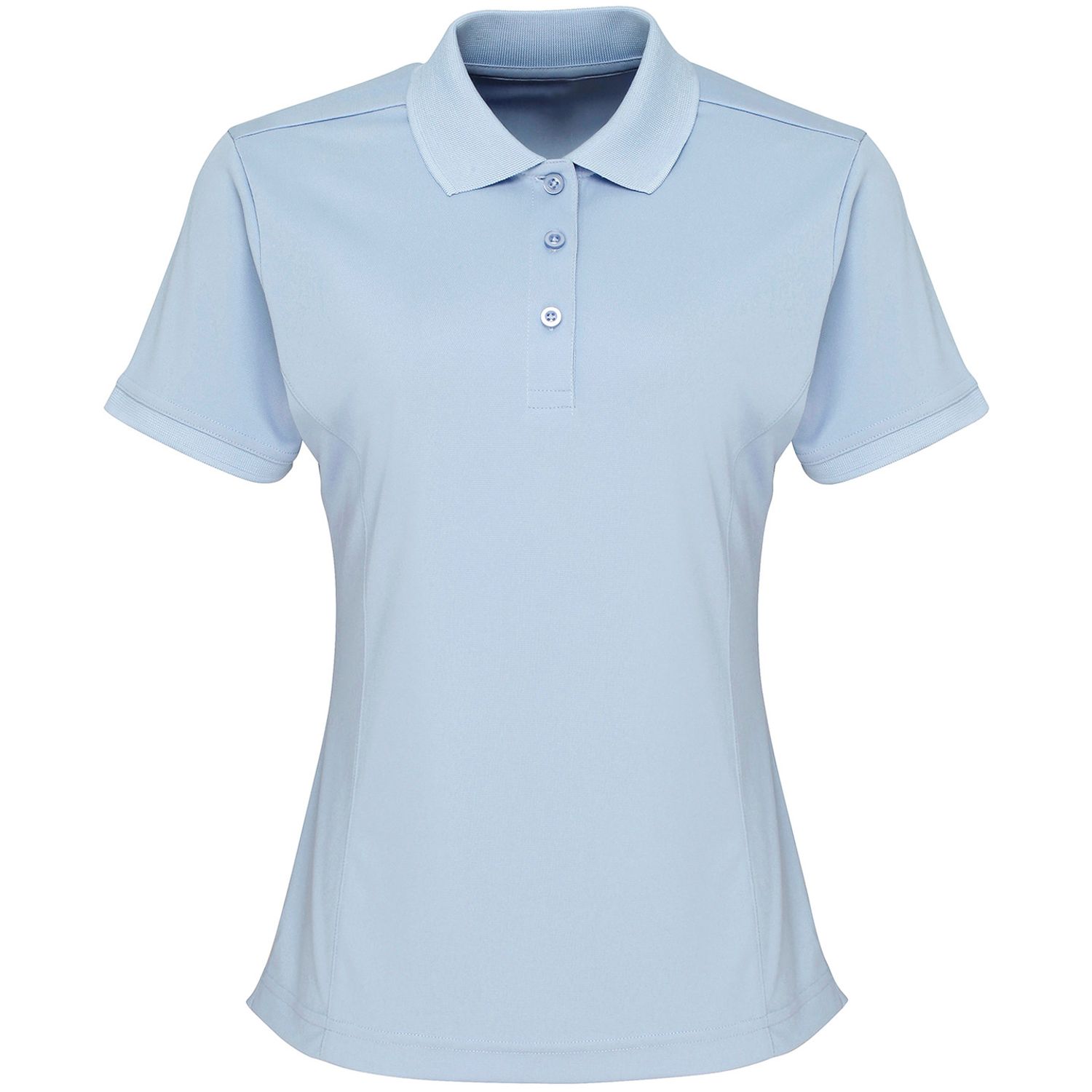 Premier Women's Coolchecker Piqu Polo Light Blue S