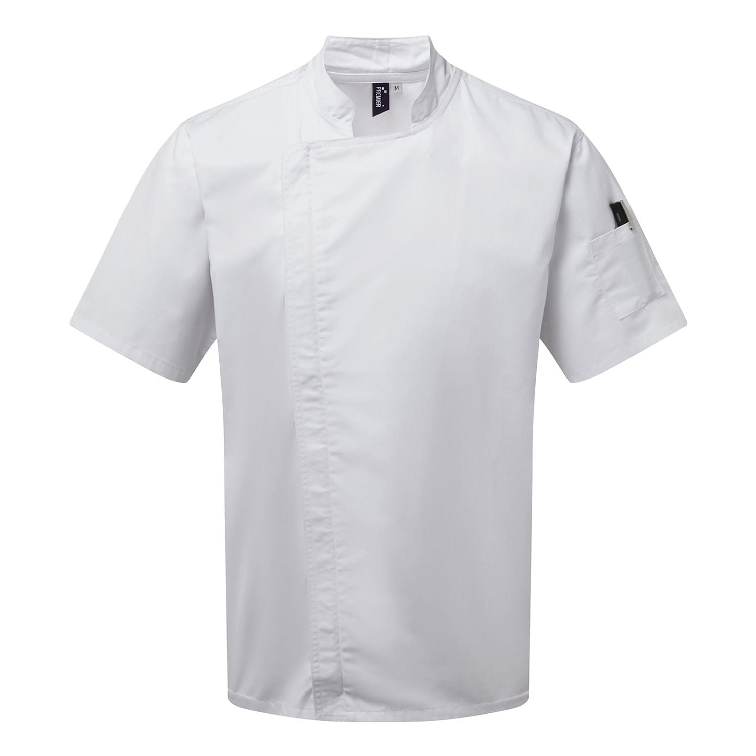Premier Chef's Zip-close Short Sleeve Jacket White XS