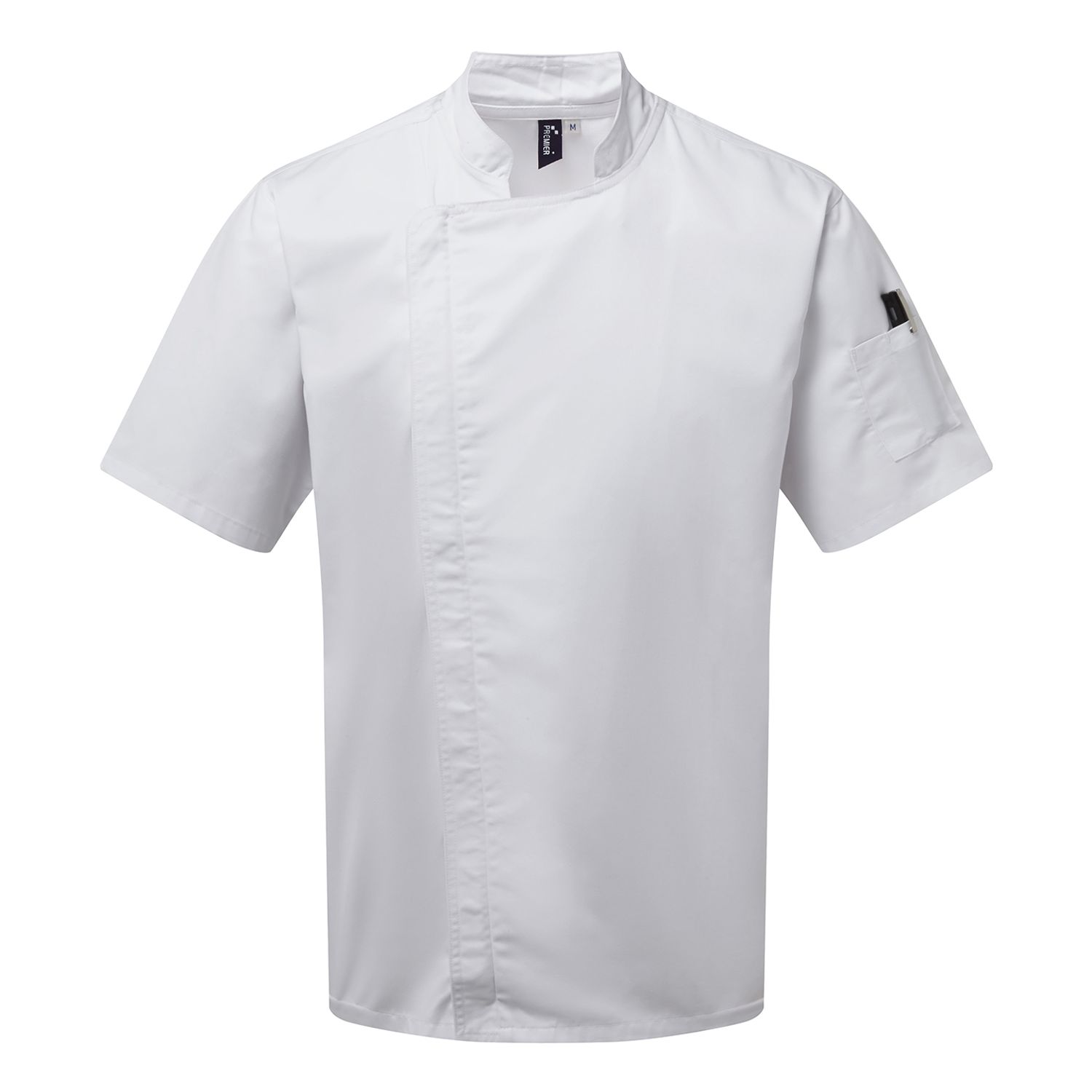Premier Chef's Zip-close Short Sleeve Jacket White L