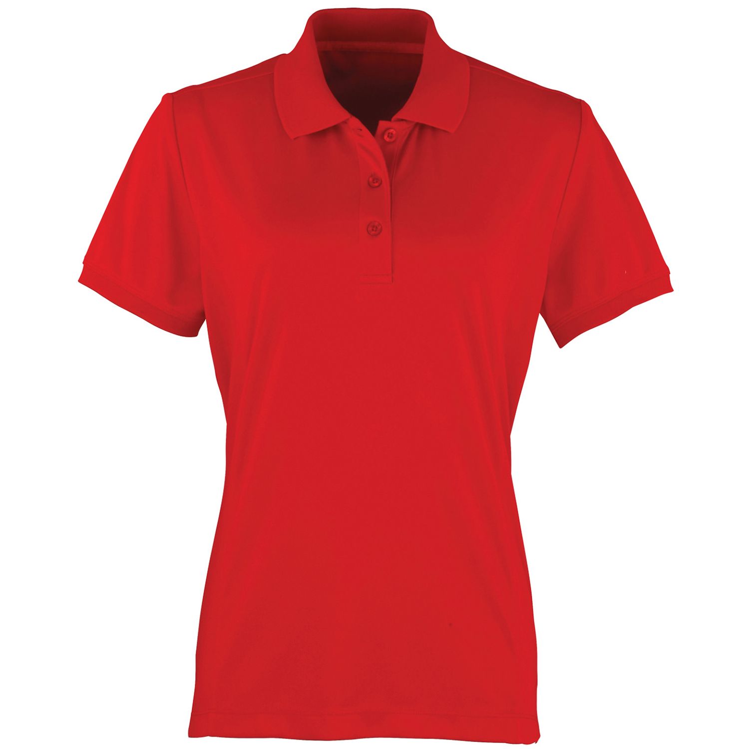 Premier Women's Coolchecker Piqu Polo Red L