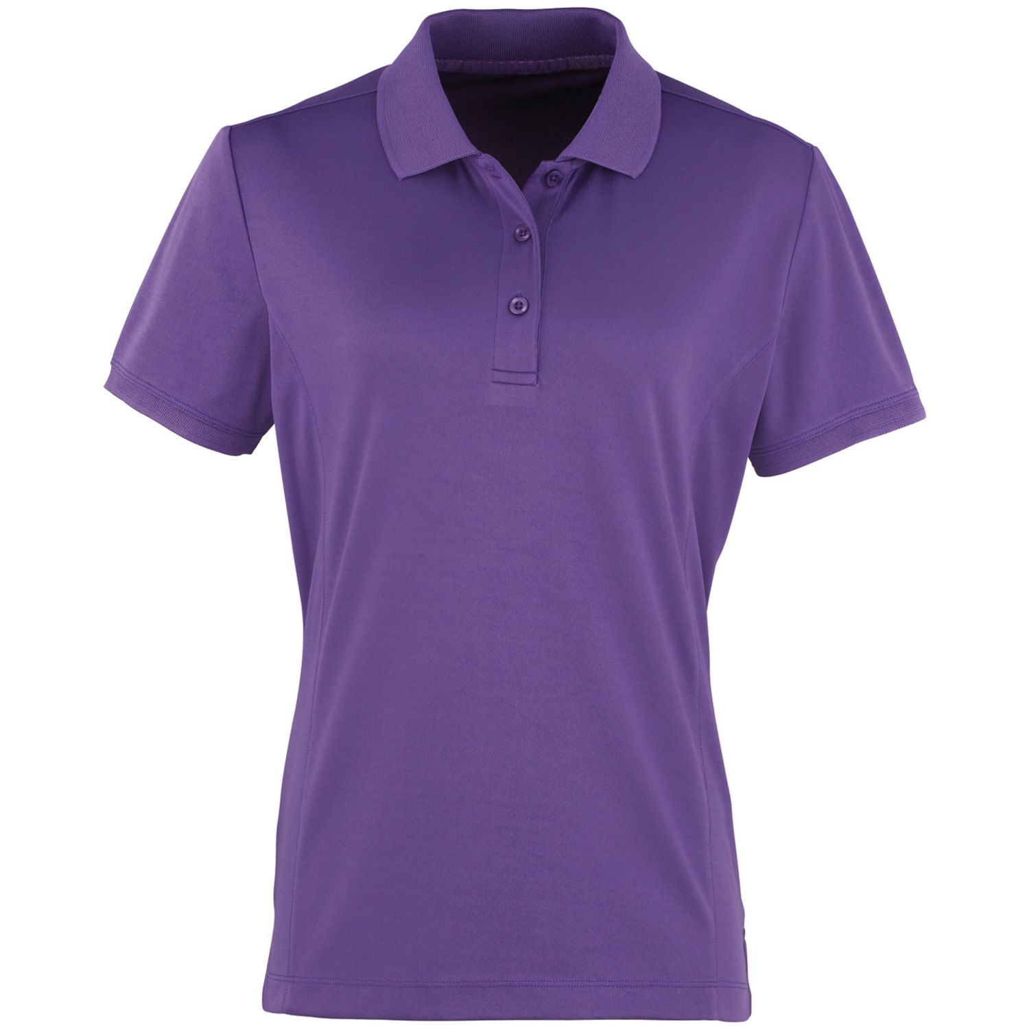 Premier Women's Coolchecker Piqu Polo Purple 2XL