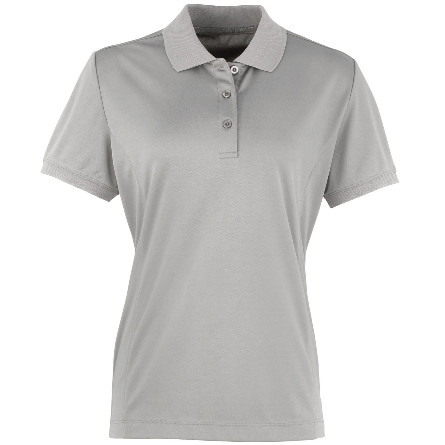 Premier Women's Coolchecker Piqu Polo Silver M
