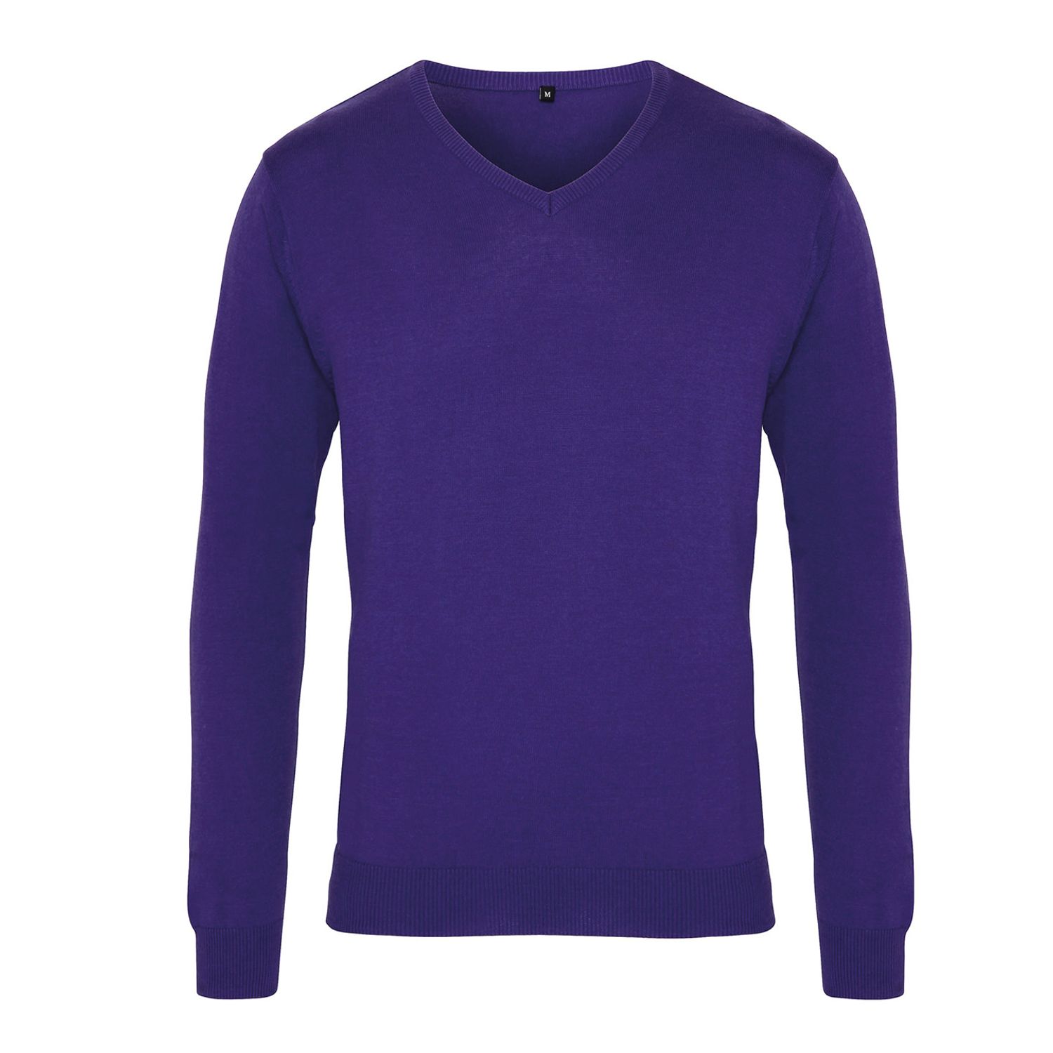 Premier V-Neck Knitted Sweater Purple 2XL