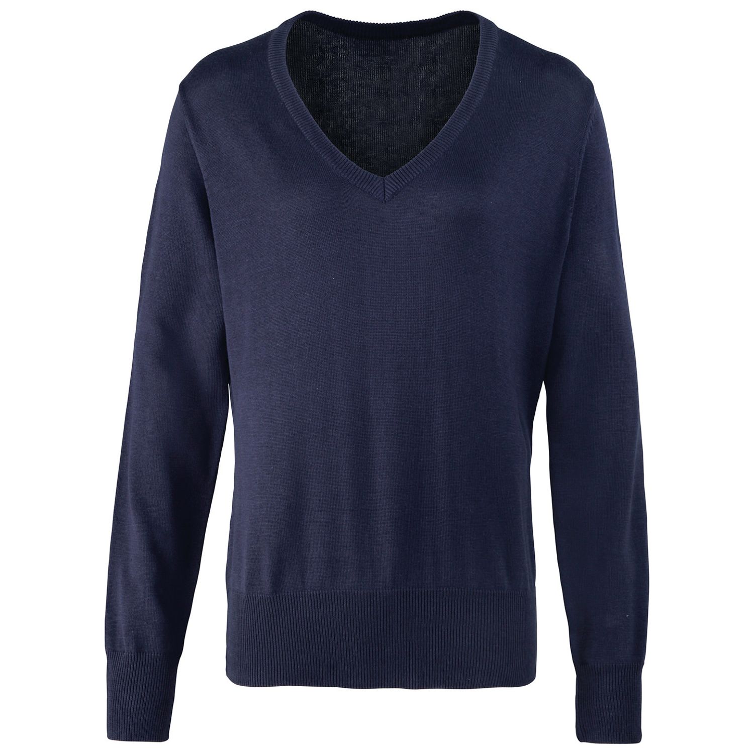 Premier Women's V-Neck Knitted Sweater Navy 18