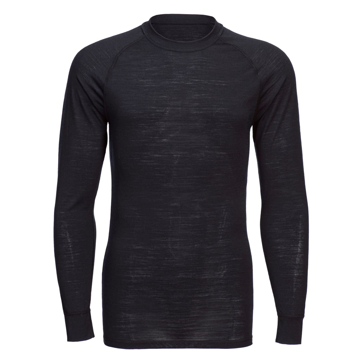 Portwest Merino Wool Crew Neck Long Sleeve Top Black M