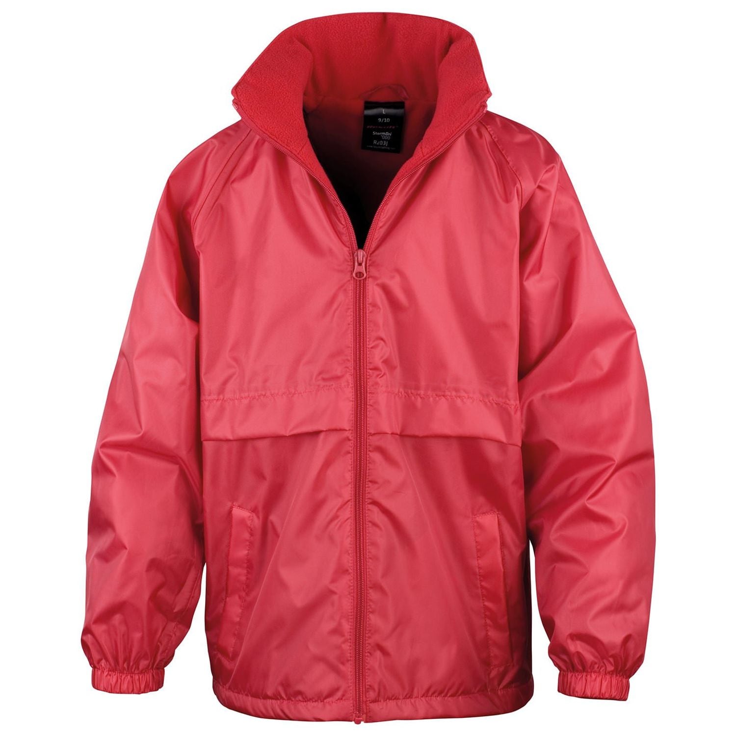 Result Core Junior Microfleece Lined Jacket Red XS
