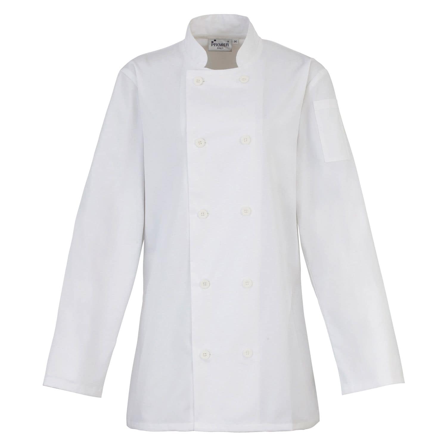 Premier Women's Long Sleeve Chef's Jacket White S