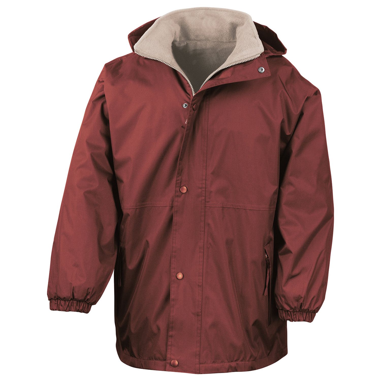 Result Reversible StormDri 4000 Jacket Burgundy/Camel M