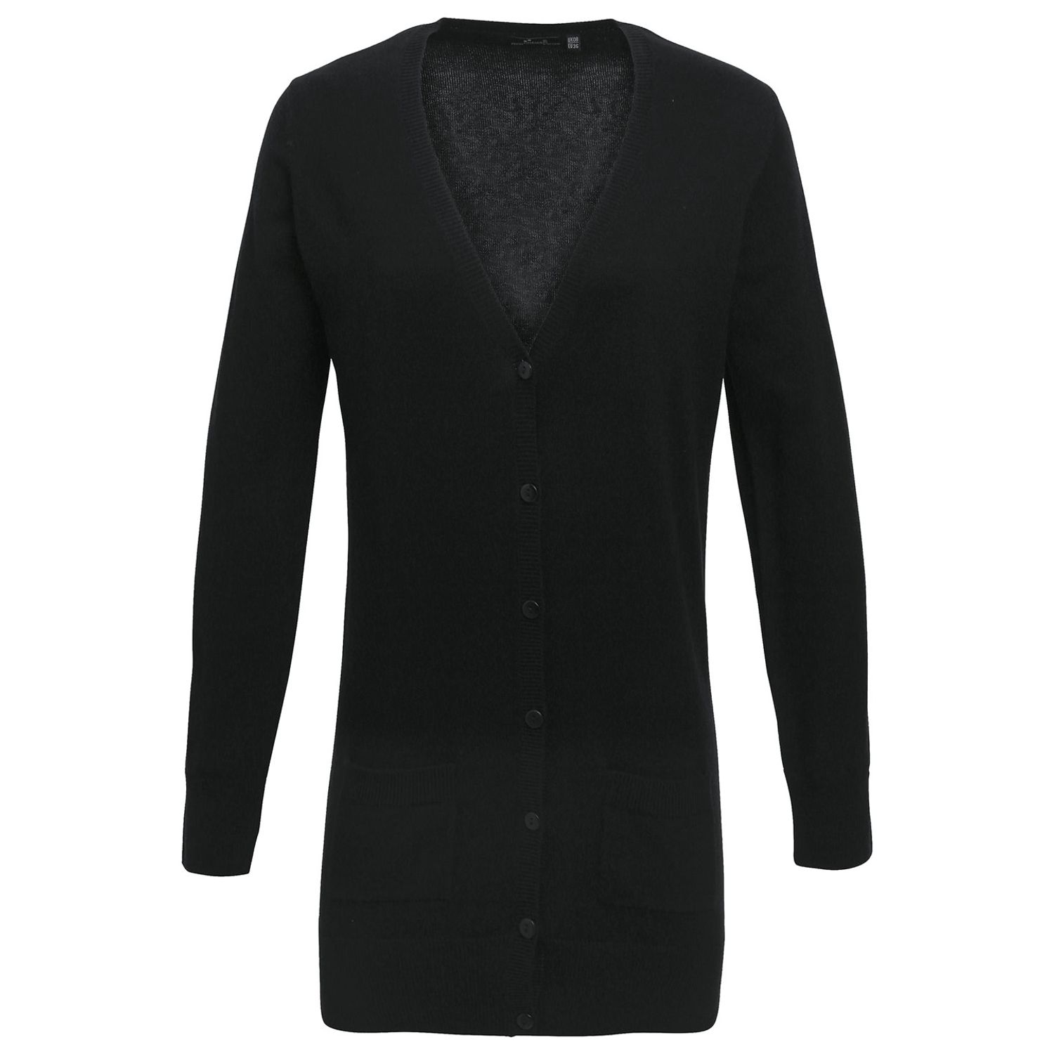 Premier Women's Longline Knitted Cardigan Black 24