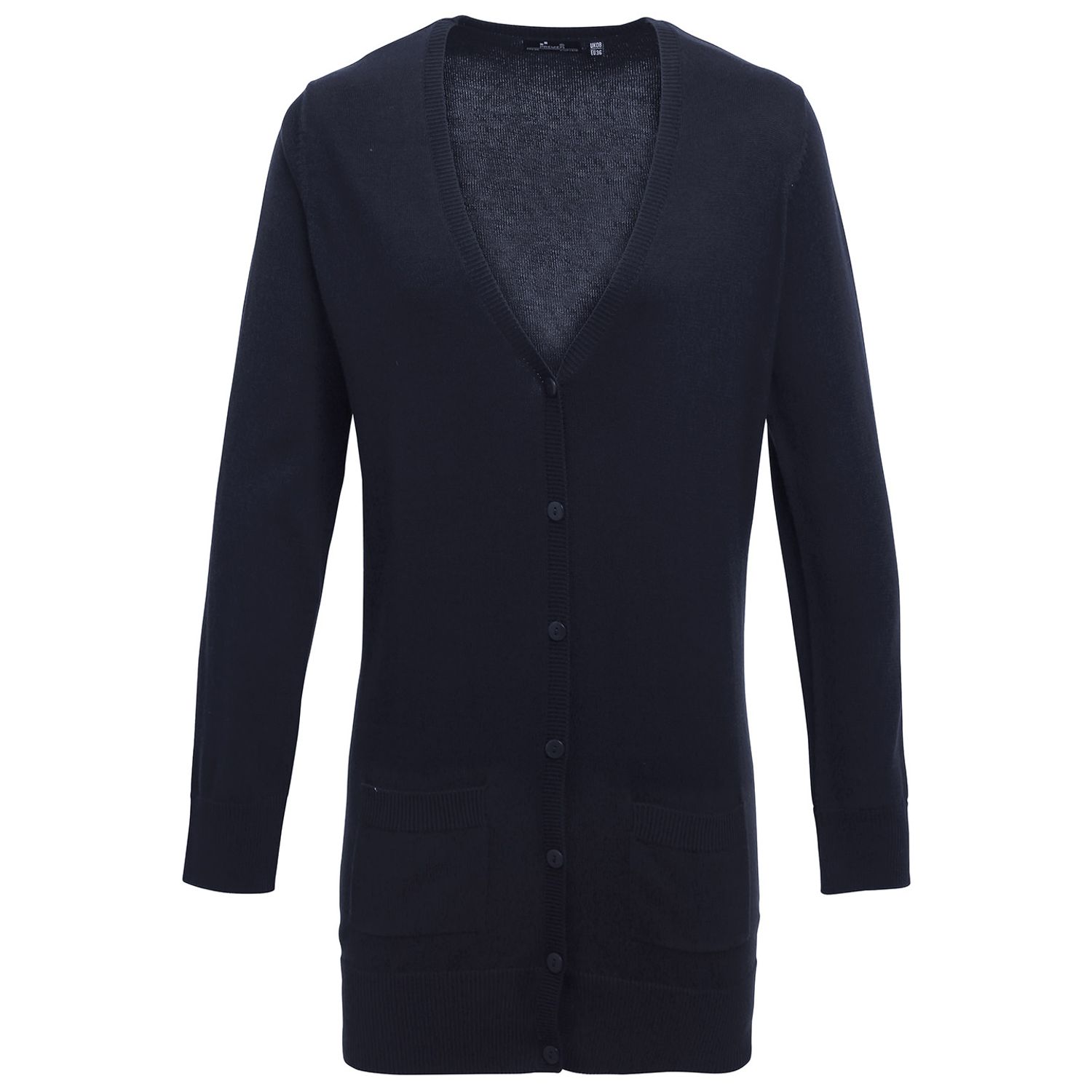 Premier Women's Longline Knitted Cardigan Navy 12