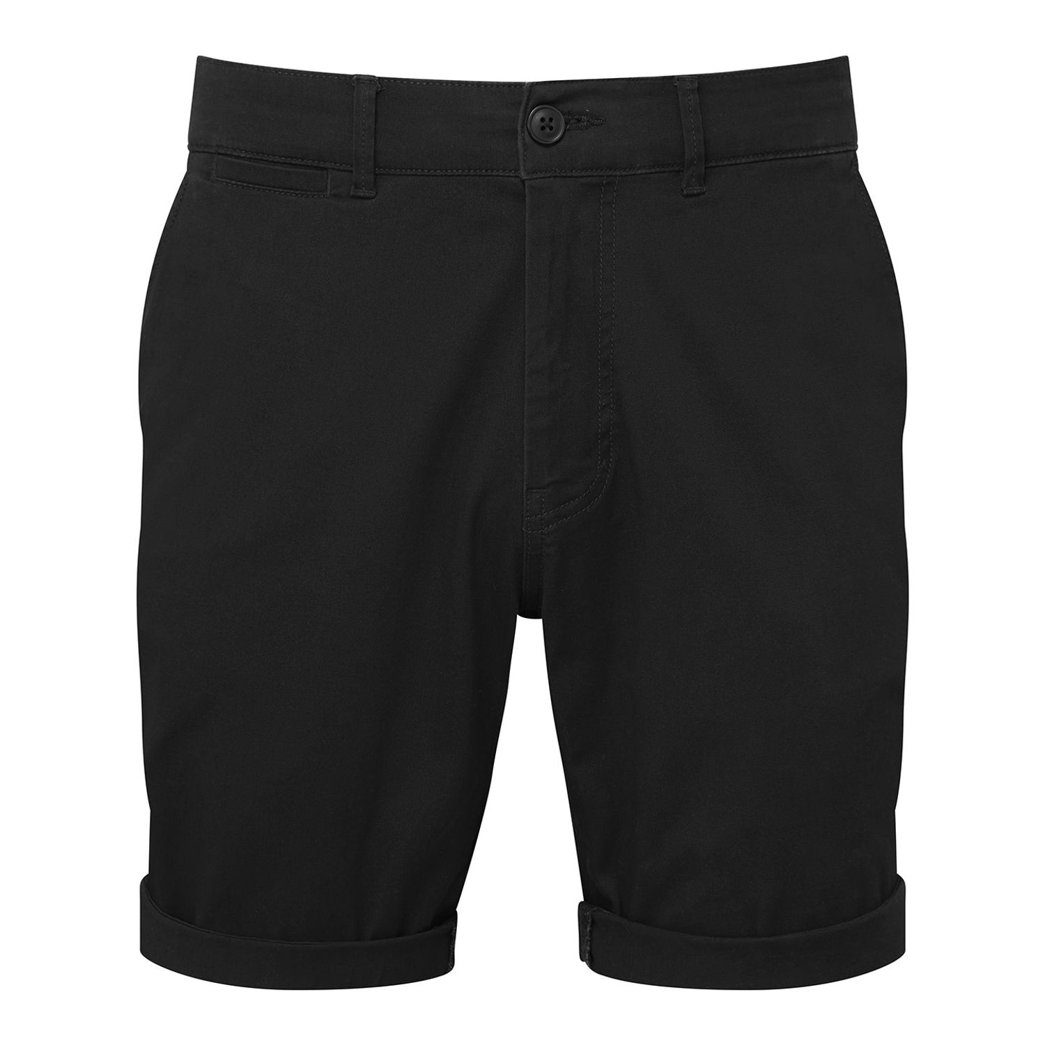 Asquith & Fox Men S Lightweight Chino Shorts Male Black 2XL