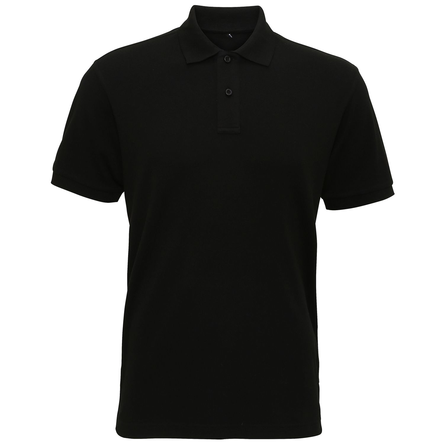 Asquith & Fox Mens Super Smooth Knit Polo Male Black S