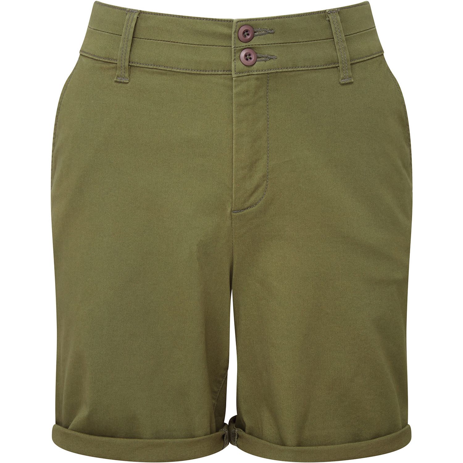 Asquith & Fox Women S Lightweight Chino Shorts Female Olive L