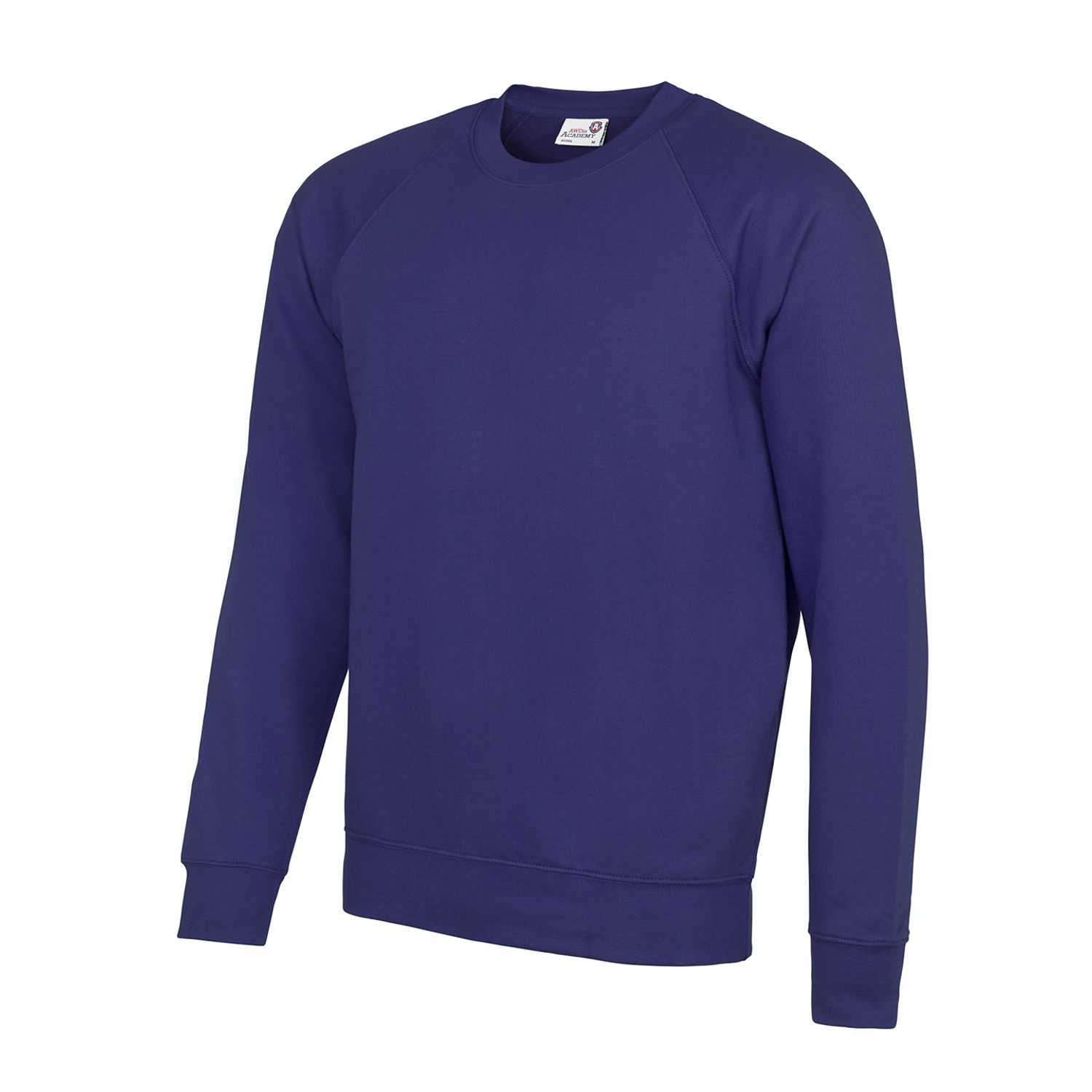 AWDis Academy Senior Academy Raglan Sweatshirt Unisex Academy Purple M