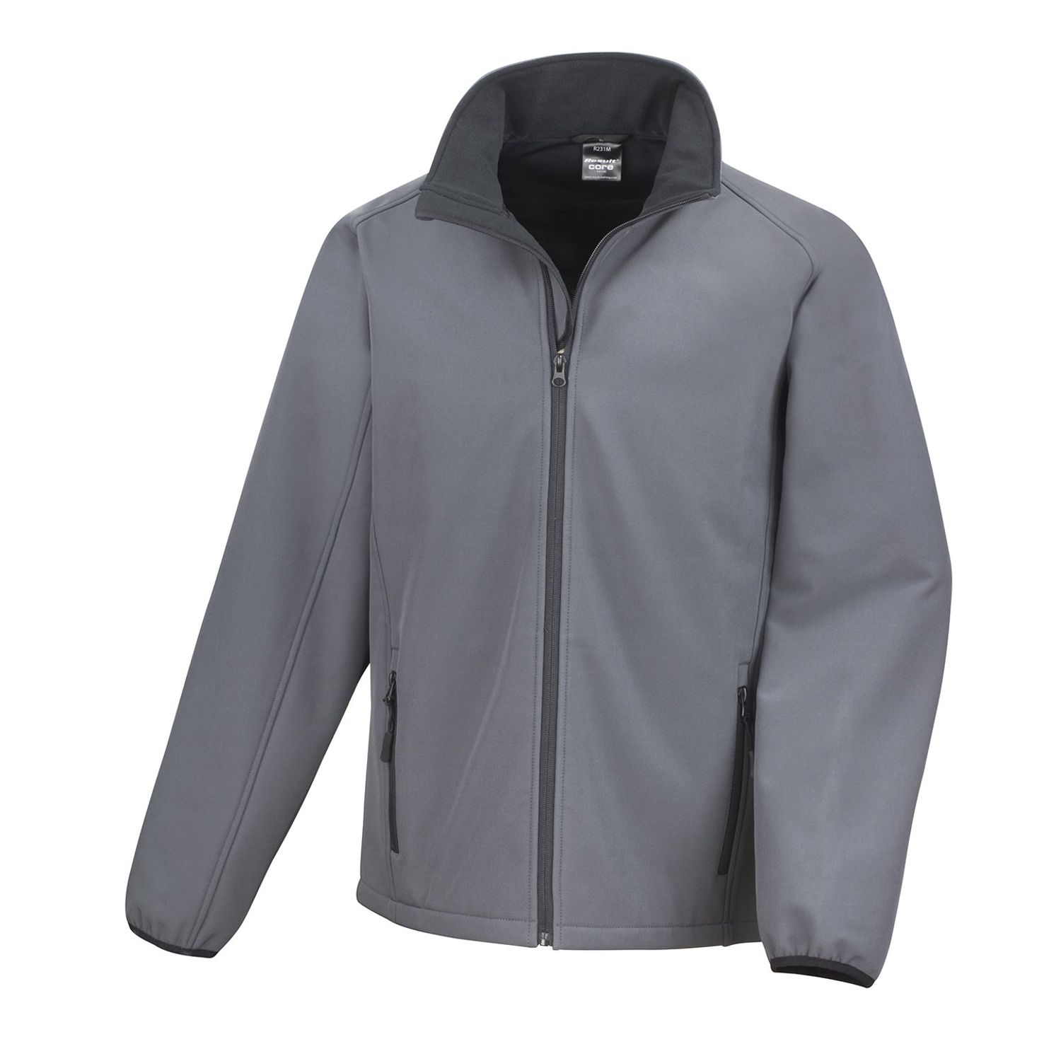 Result Core Printable Softshell Jacket Charcoal/Black S