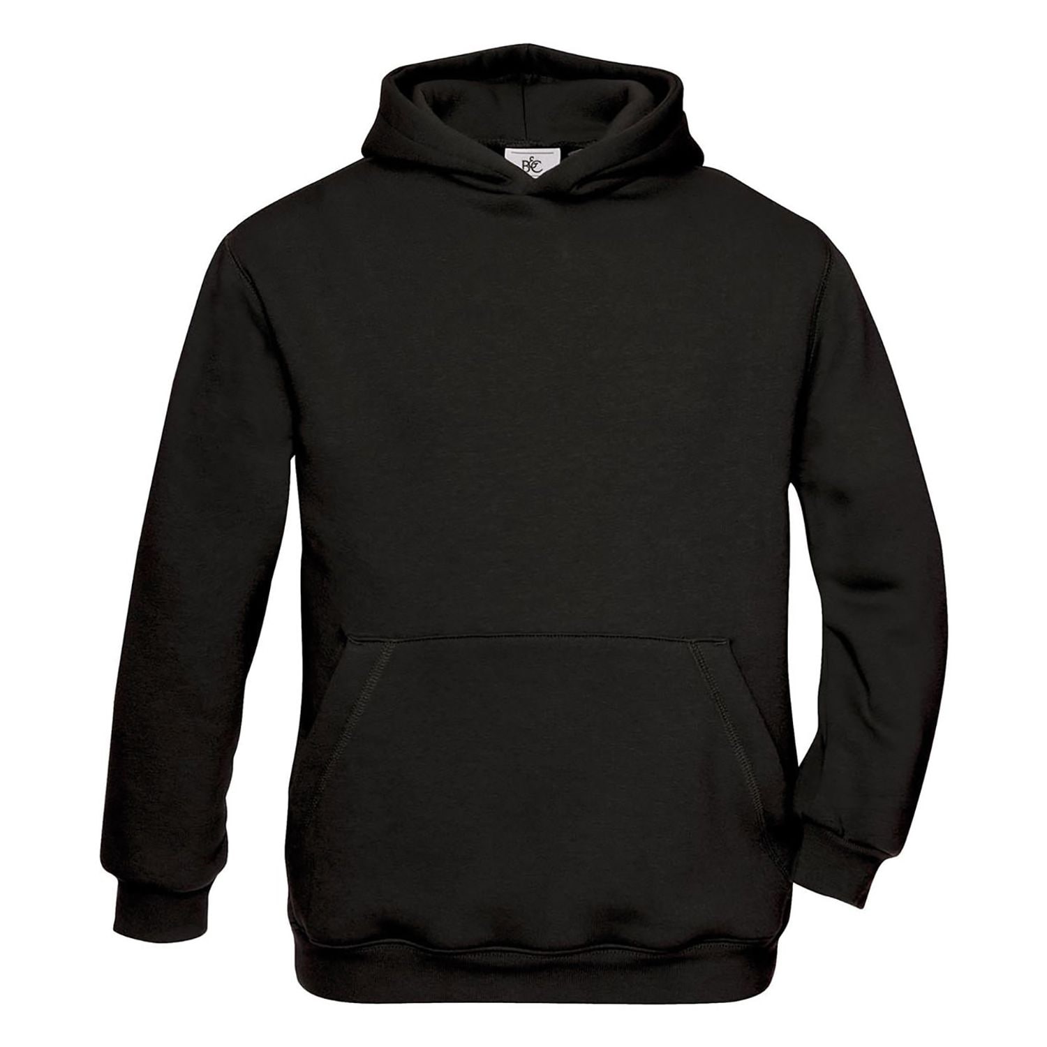 B&C Collection B&c Hooded/kids Unisex Black 1214