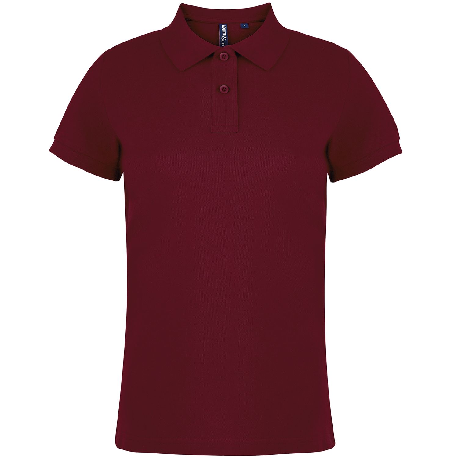 Asquith & Fox Women's Classic Fit Polo Female Burgundy L