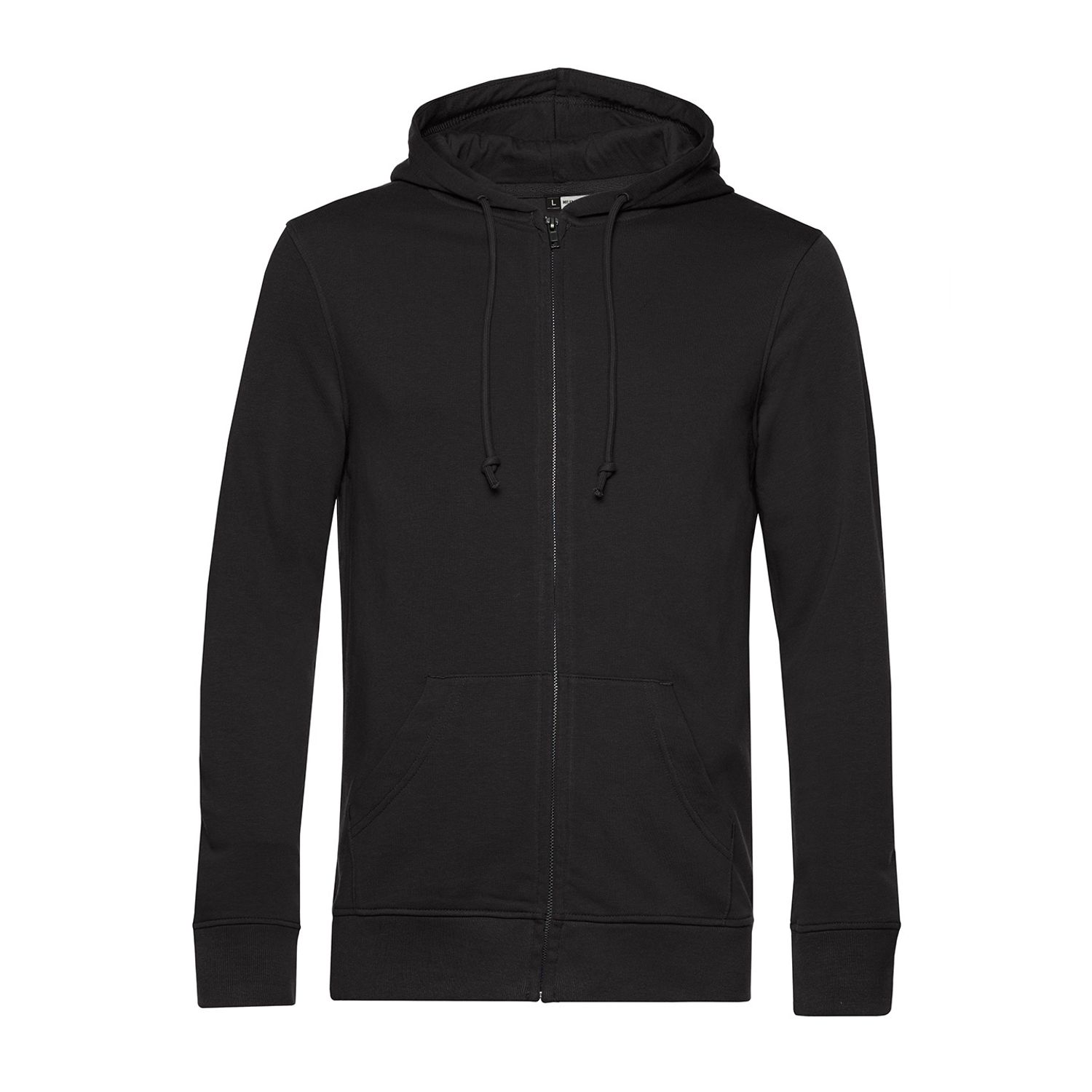 B&C Collection B&c Inspire Zipped Hood Male Black Pure S