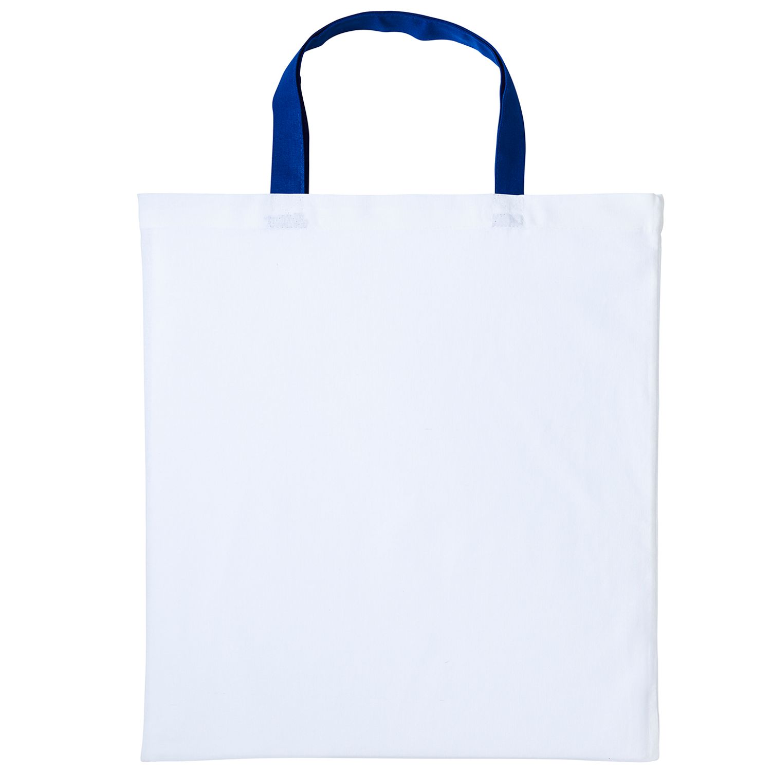 Nutshell Varsity Cotton Shopper Short Handle White/Royal One Size