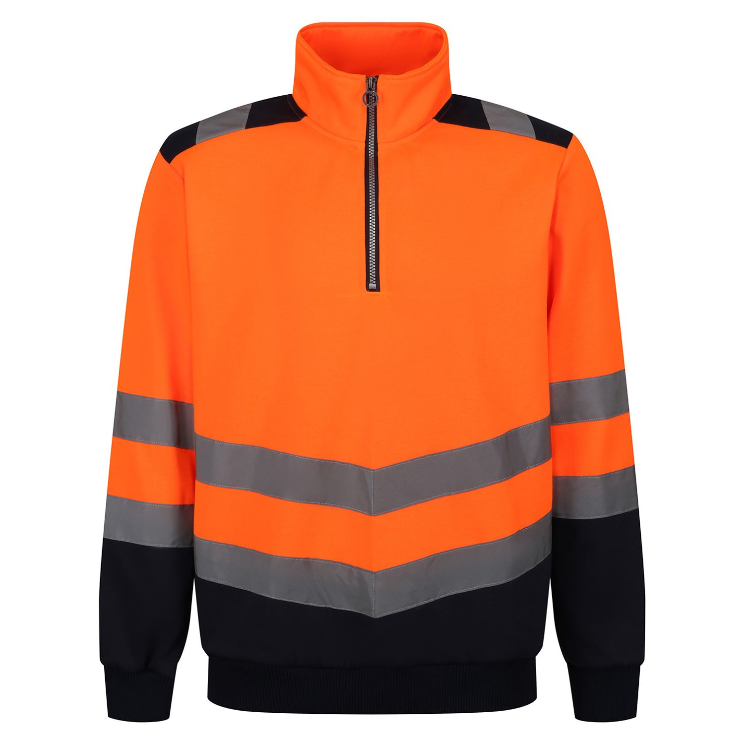 Regatta Professional Pro Hi-vis - Zip Sweatshirt Orange/Navy 3XL