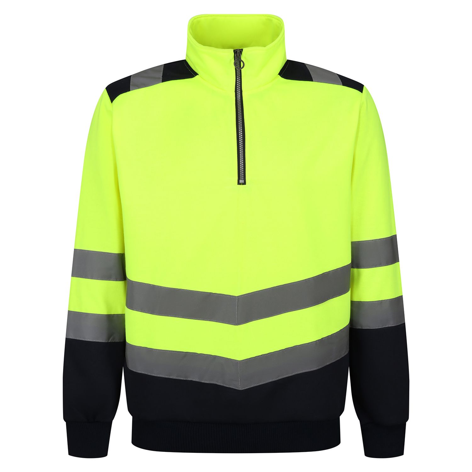 Regatta Professional Pro Hi-vis - Zip Sweatshirt Yellow/Navy 2XL