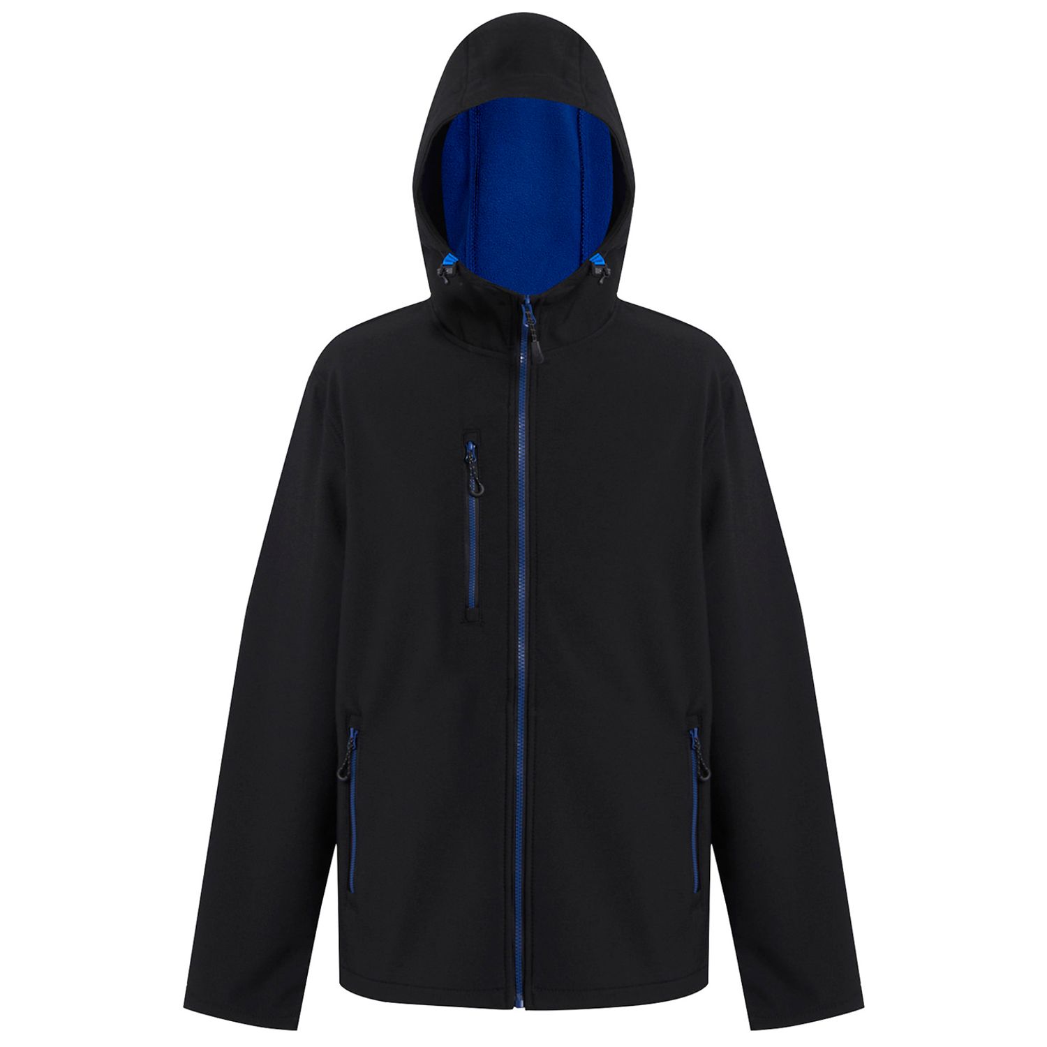 Regatta Professional Navigate 2-Layer Hooded Softshell Jacket Black/New Royal M