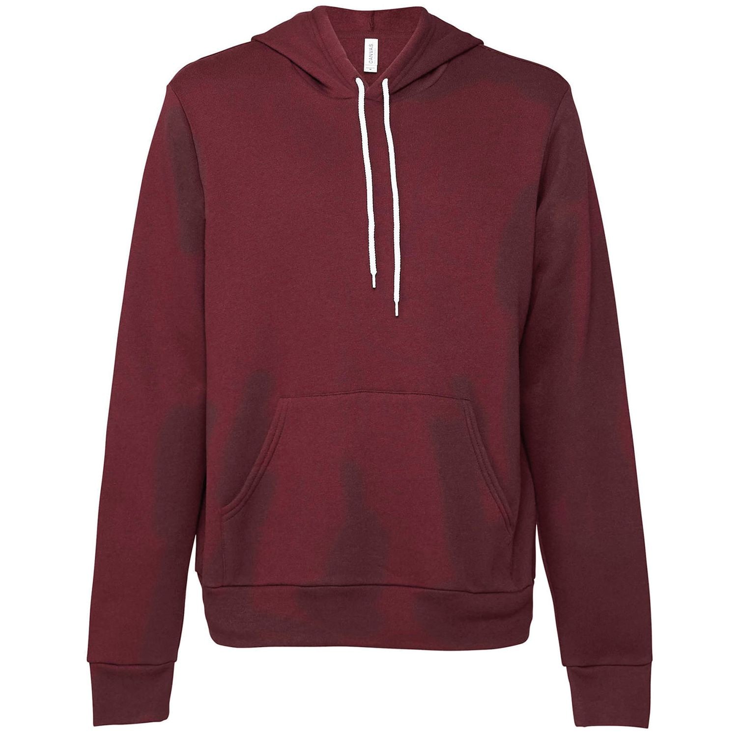 Bella+Canvas Unisex Polycotton Fleece Pullover Hoodie Maroon L