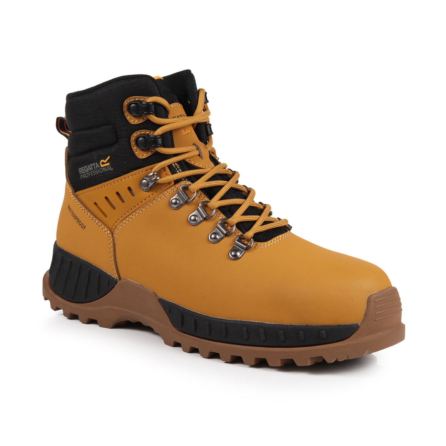 Regatta Professional Grindstone S3 Waterproof Safety Boots Honey/Black 9