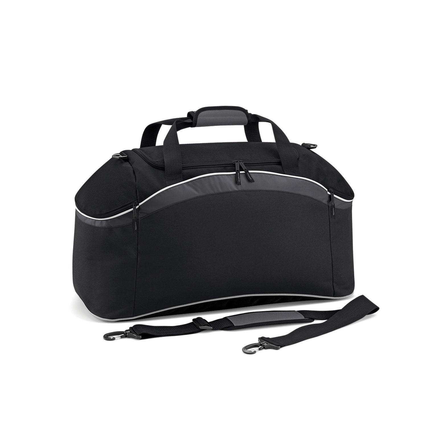 BagBase Teamwear Holdall Black/Graphite Grey/White One Size