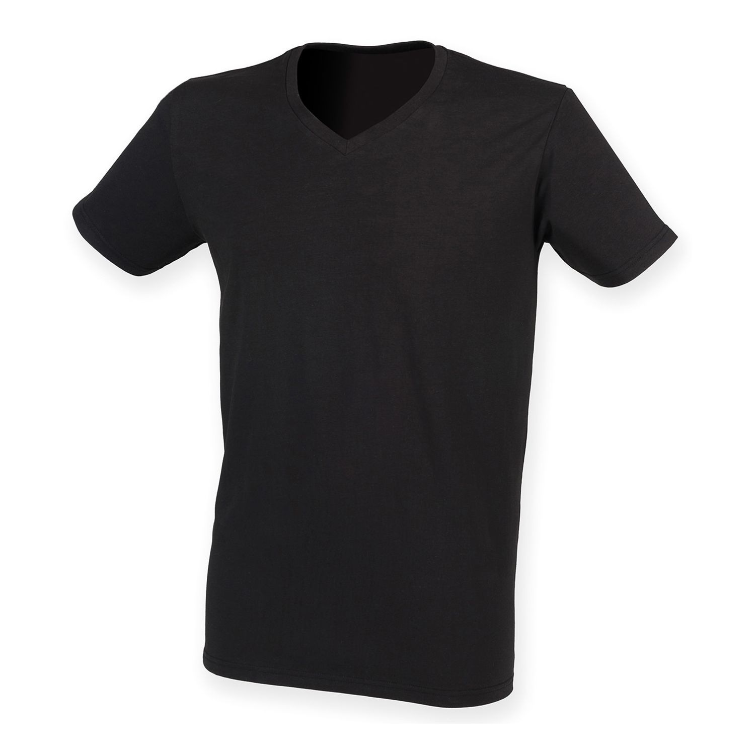 SF Mens Feel Good Stretch V-Neck T-Shirt Black S