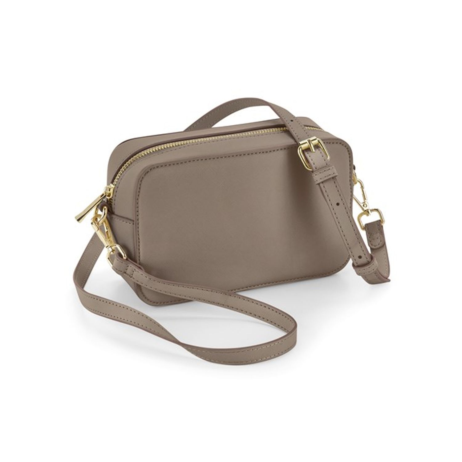 BagBase Boutique Structured Cross Body Bag Taupe One Size
