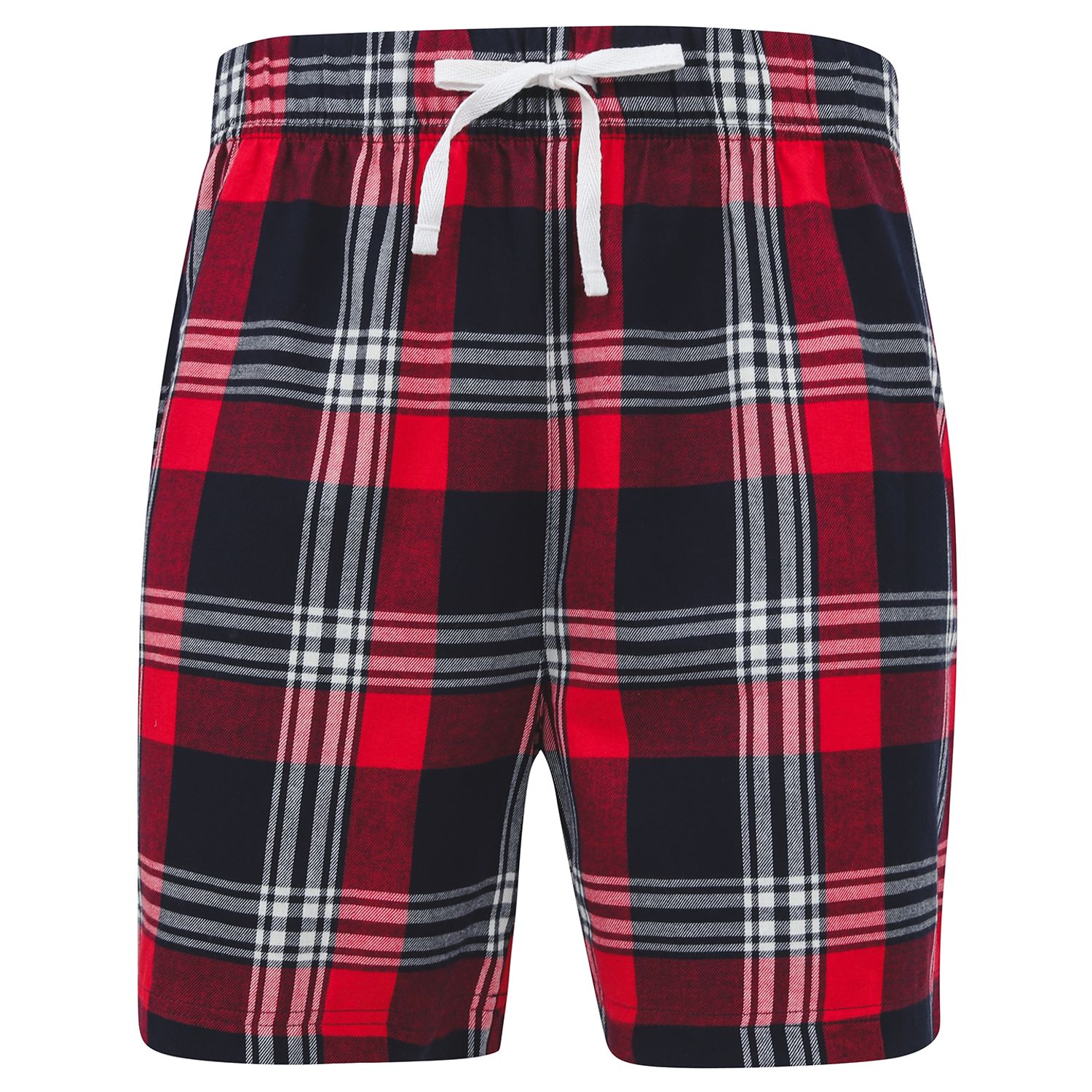 SF Tartan Lounge Shorts Red/Navy Check XS