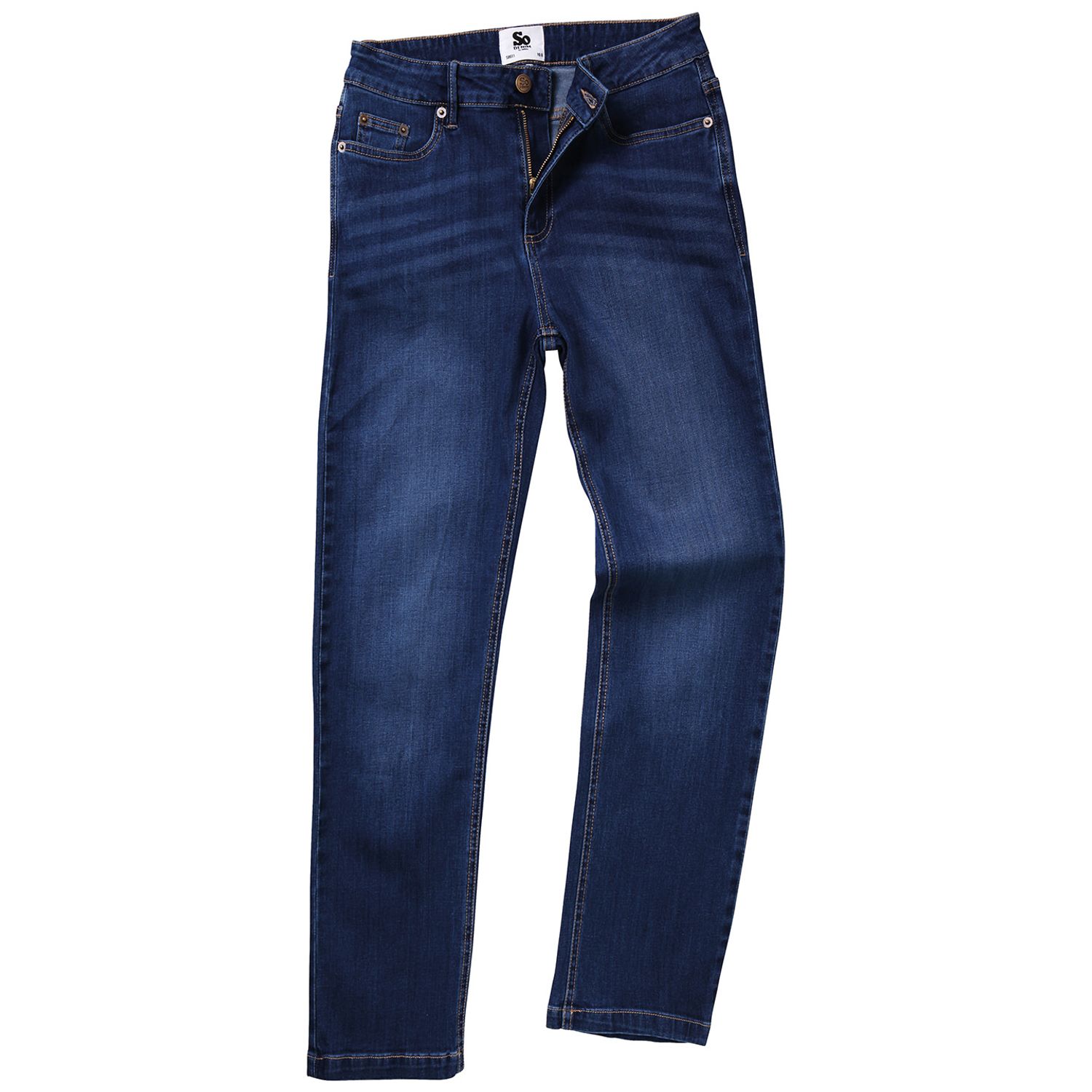 AWDis So Denim Women's Katy Straight Jeans Female Dark Blue Wash 6L