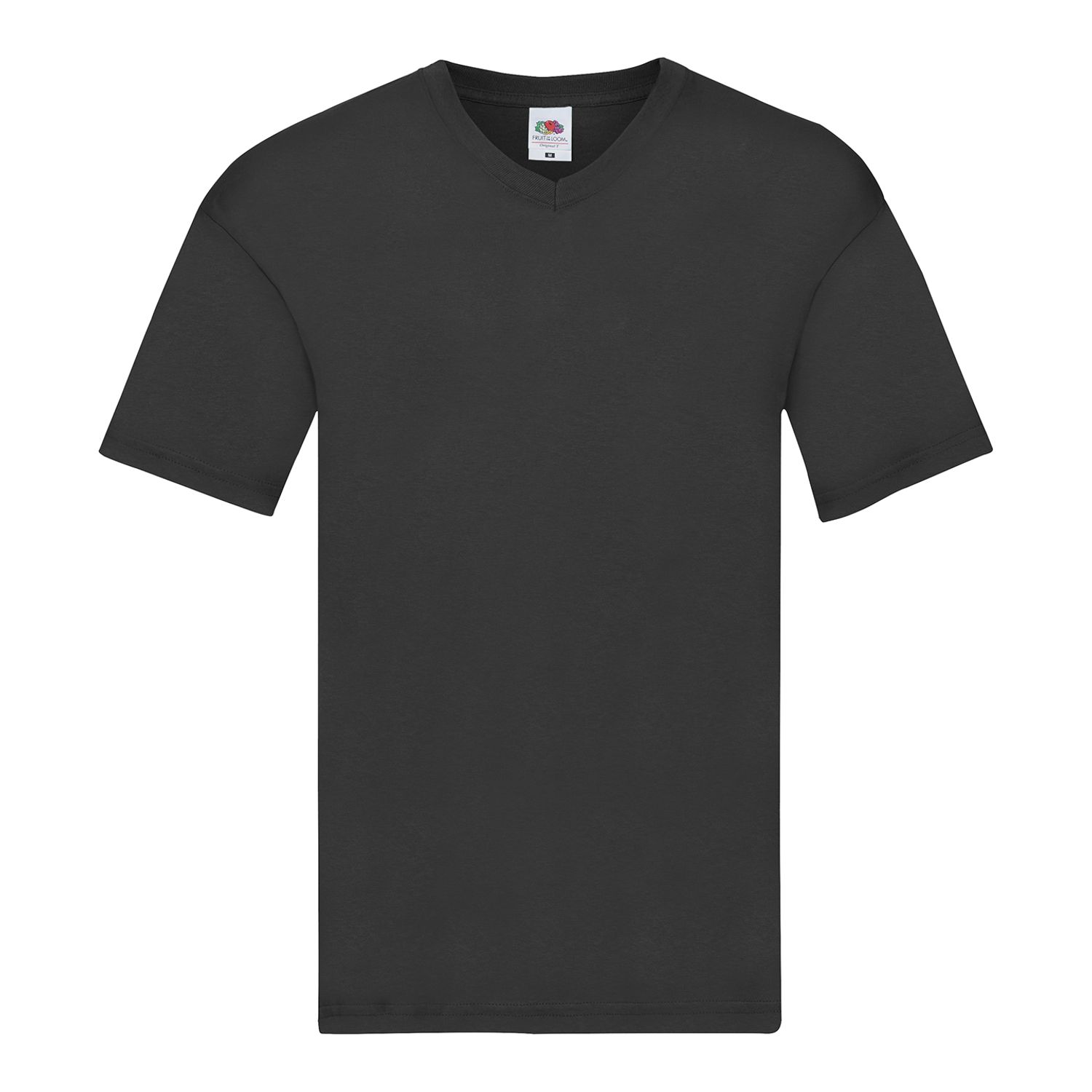 Fruit Of The Loom Original V-Neck T Black* M