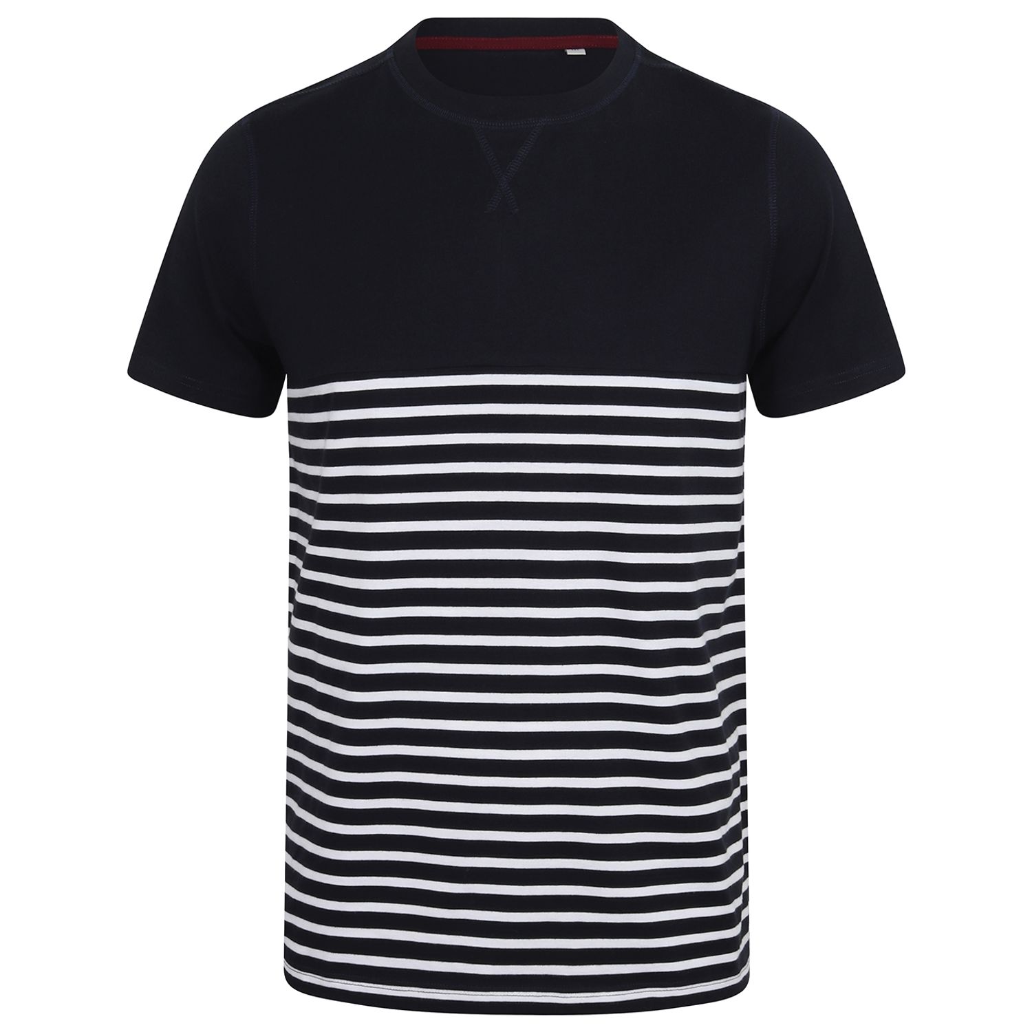 Front Row Short-Sleeved Breton T Navy/White S