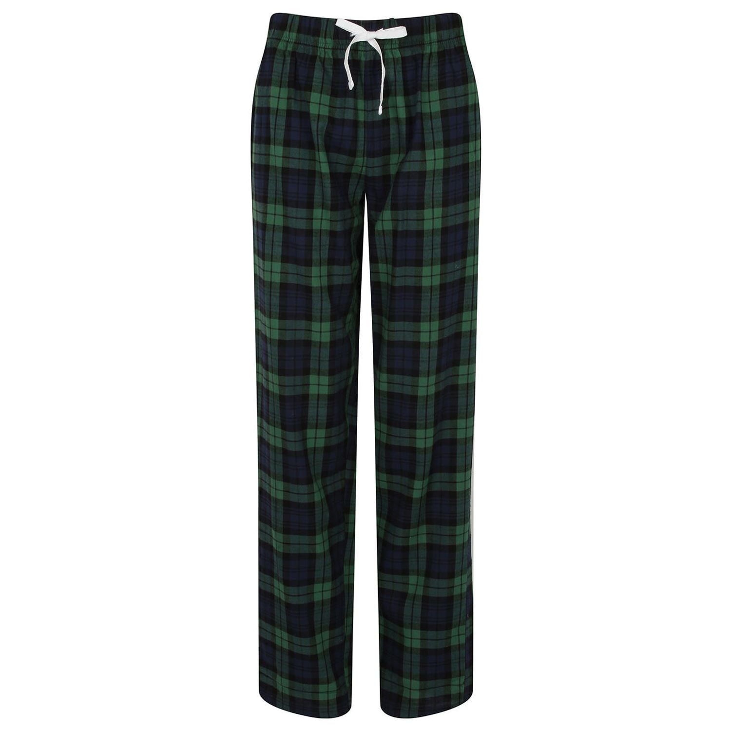 SF Women's Tartan Lounge Pants Navy/Green Check L