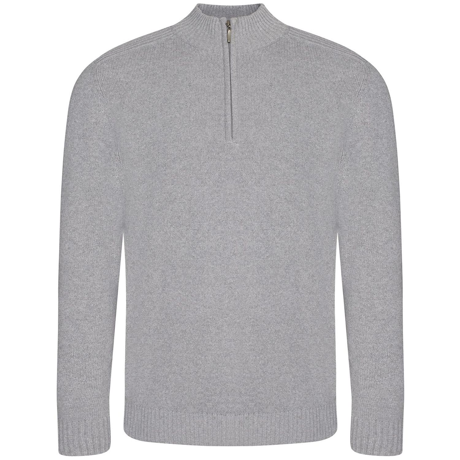 AWDis Ecologie Wakhan Regen Zip Knit Sweater Unisex Heather Grey XS