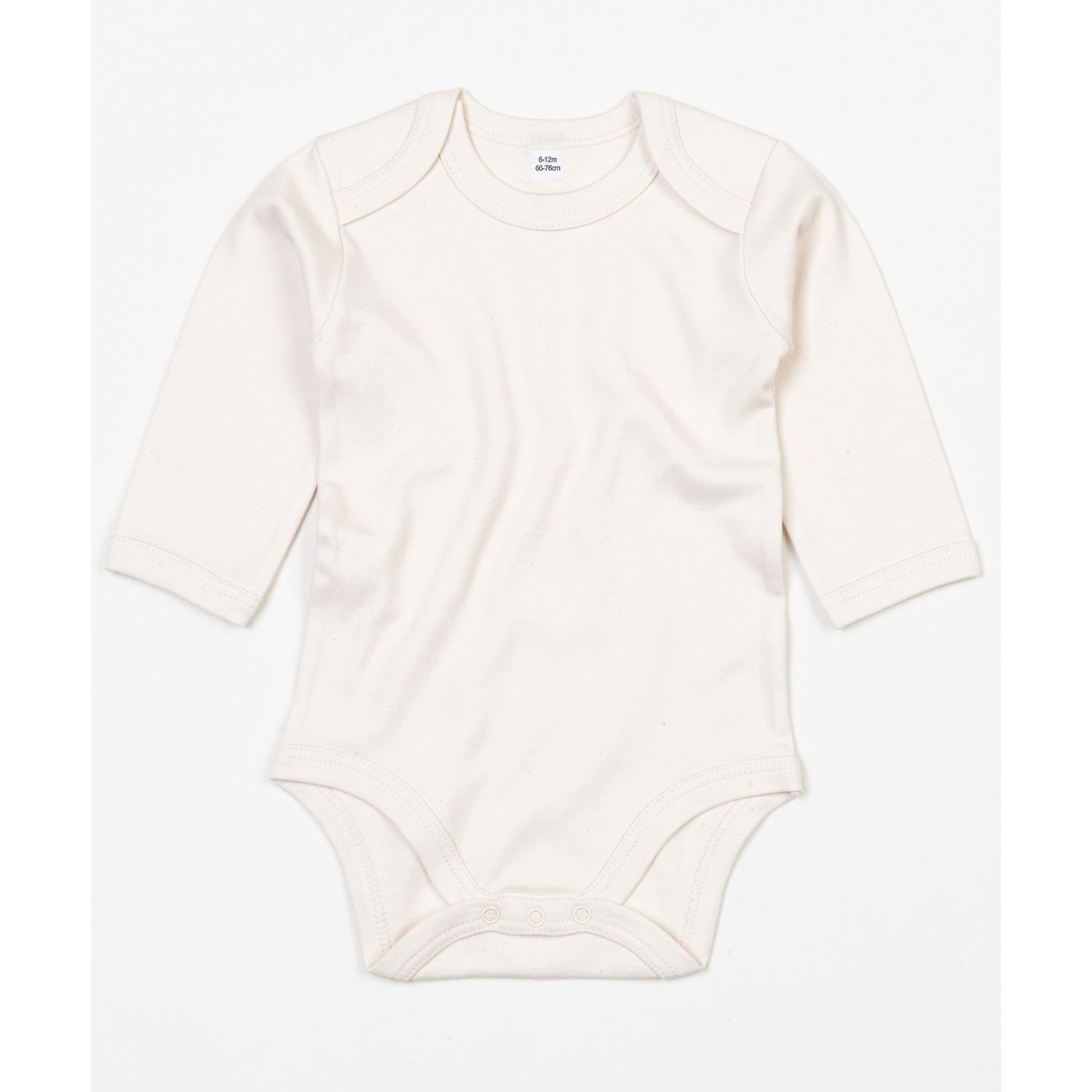 Babybugz Baby Organic Long Sleeve Bodysuit Unisex Organic Natural 1218