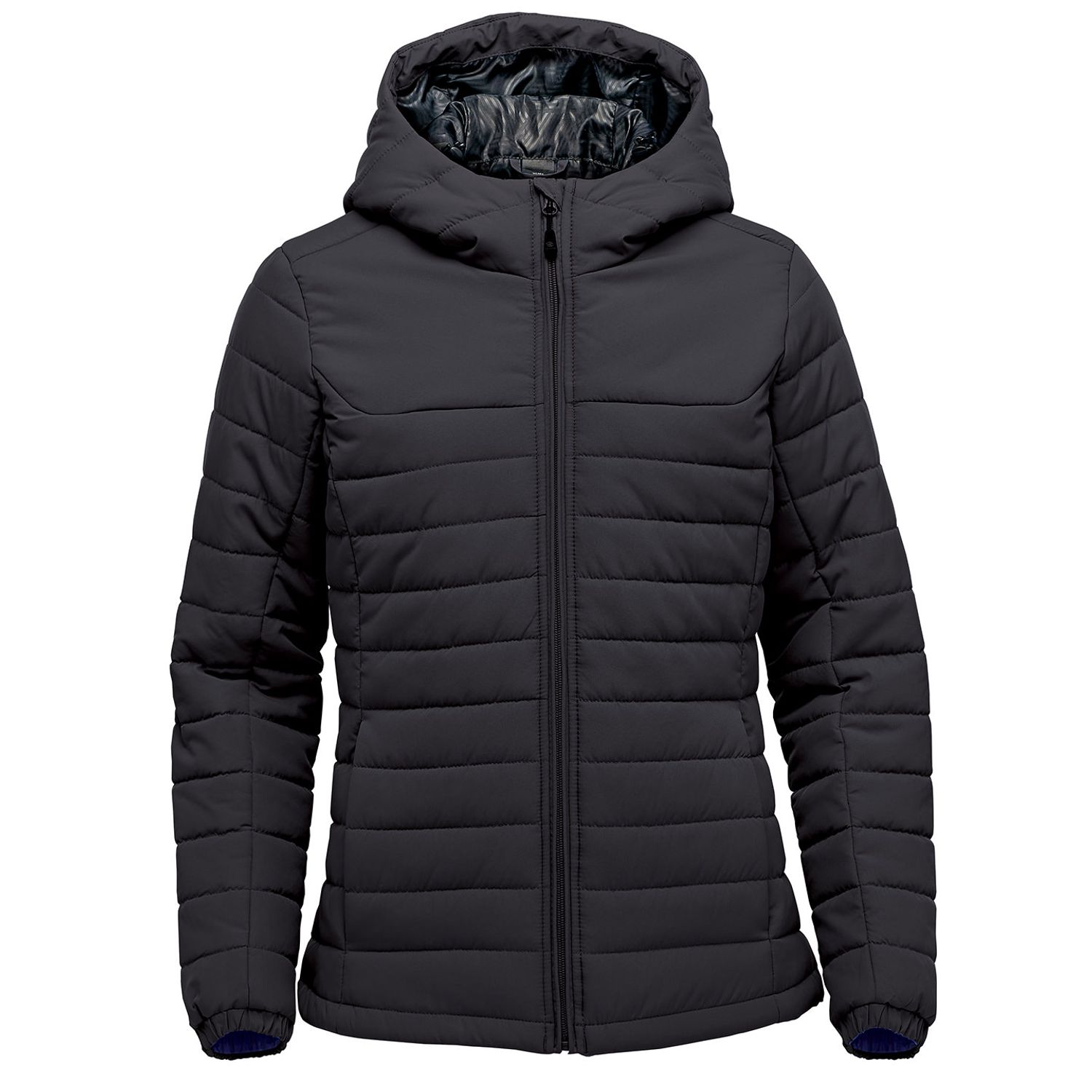 Stormtech Women S Nautilus Quilted Hooded Jacket Black XL