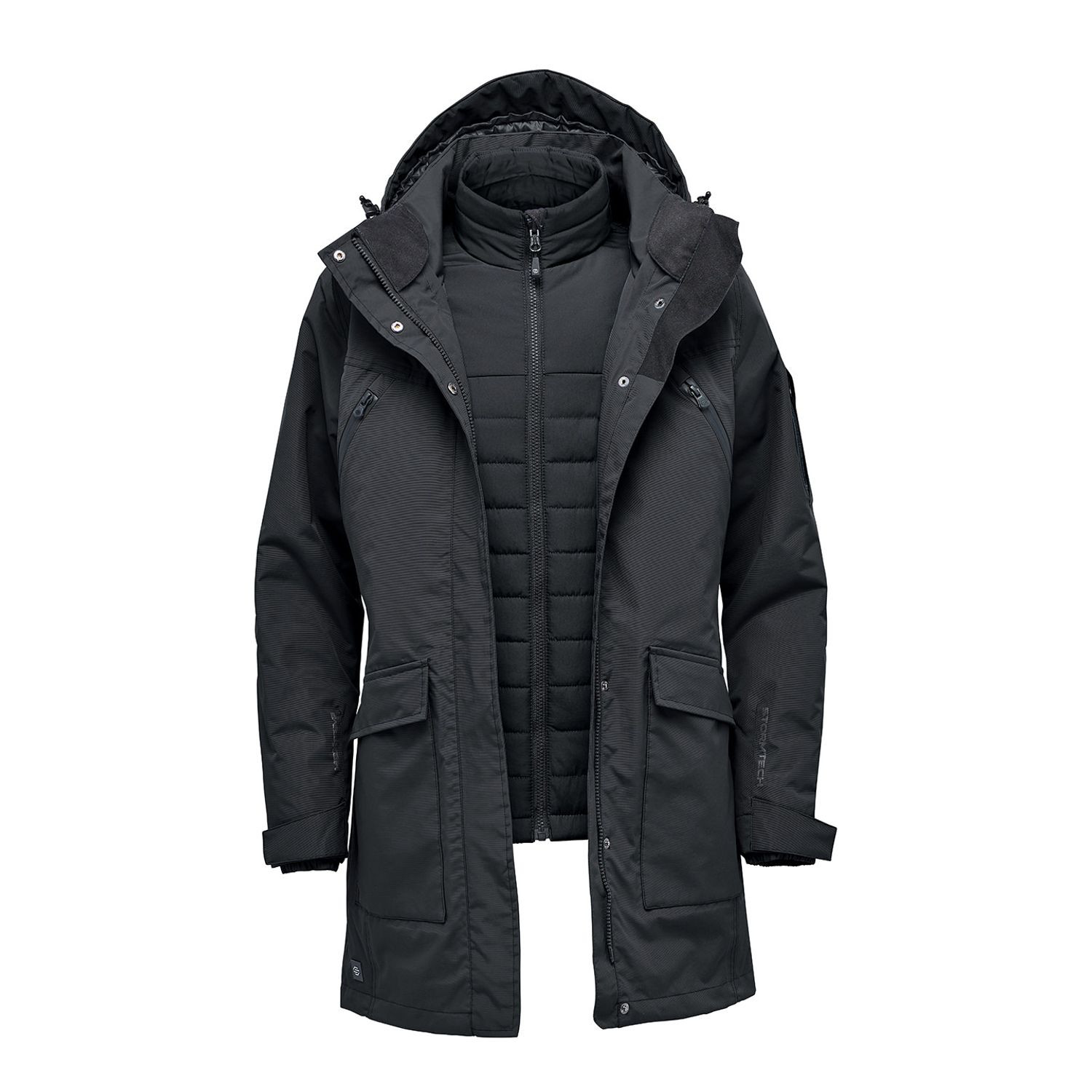Stormtech Women S Fairbanks 5-in-1 Parka Black L