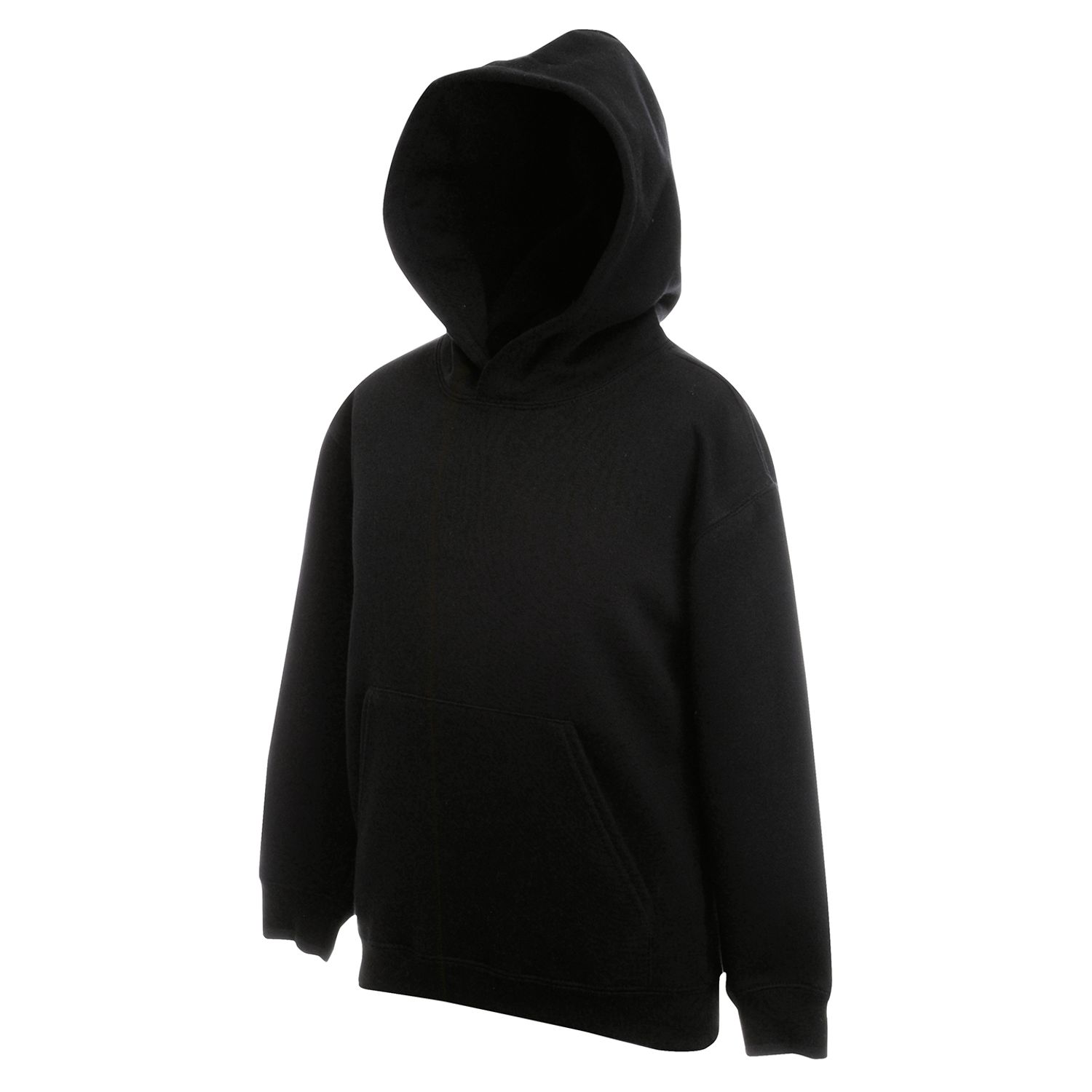 Fruit Of The Loom Kids Premium Hooded Sweatshirt Black 1415