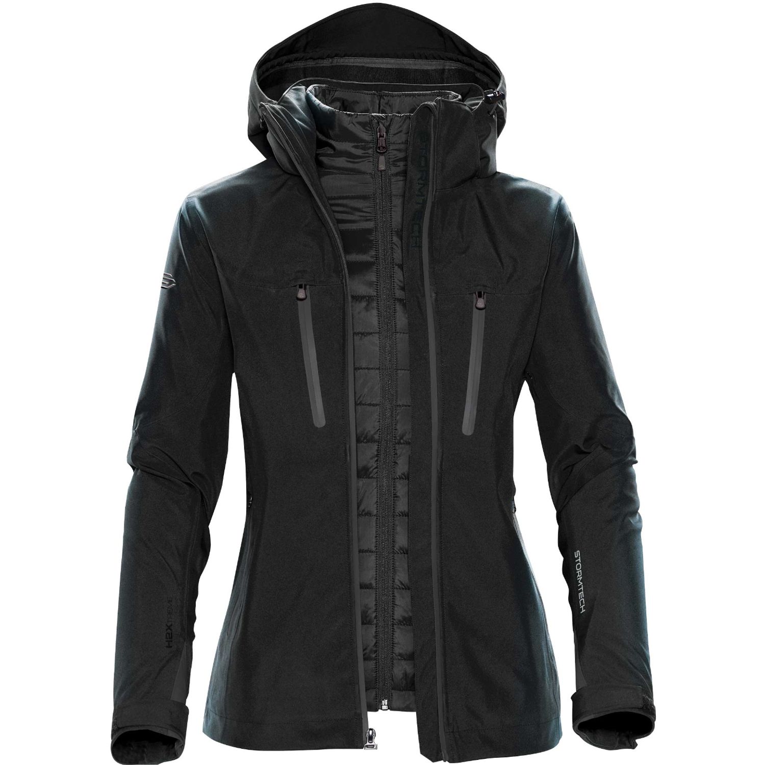 Stormtech Women's Matrix System Jacket Black/Carbon S