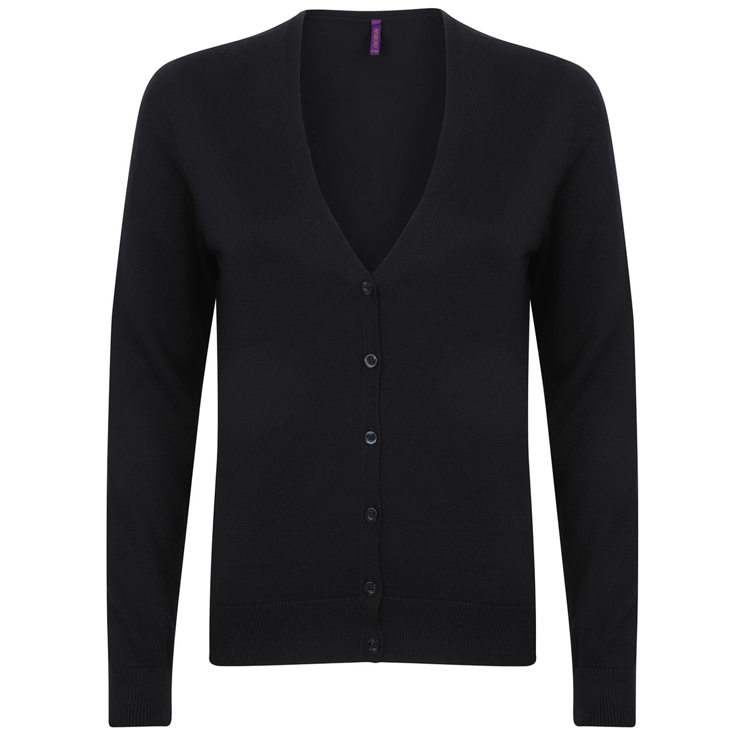 Henbury Women's V-Neck Cardigan Navy XL