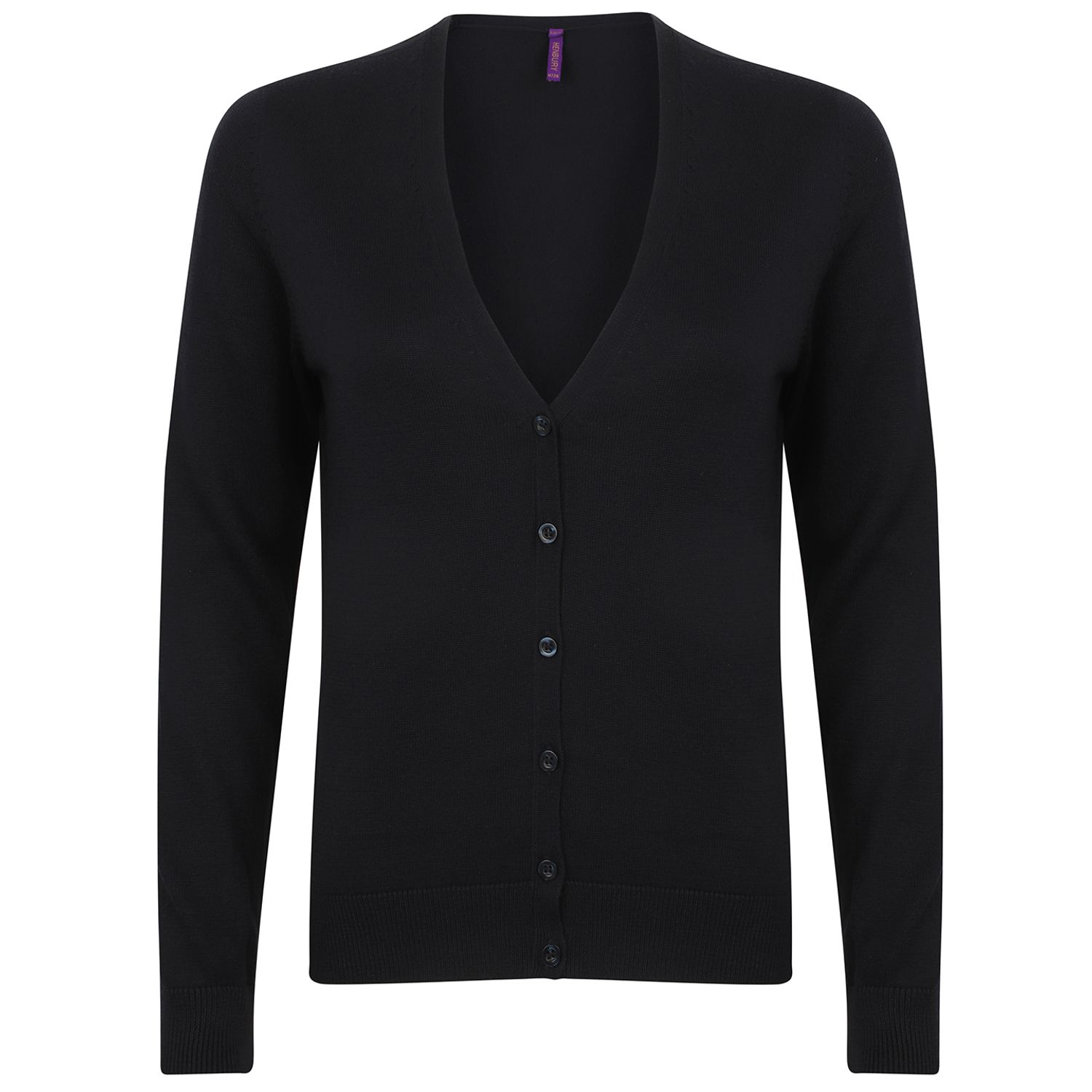 Henbury Women's V-Neck Cardigan Navy M