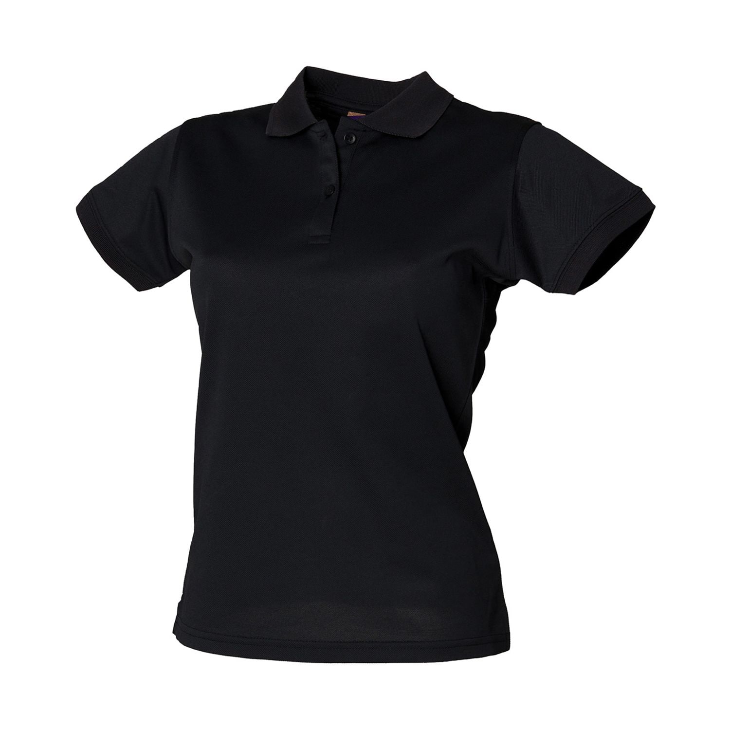 Henbury Women's Coolplus Polo Shirt Black M