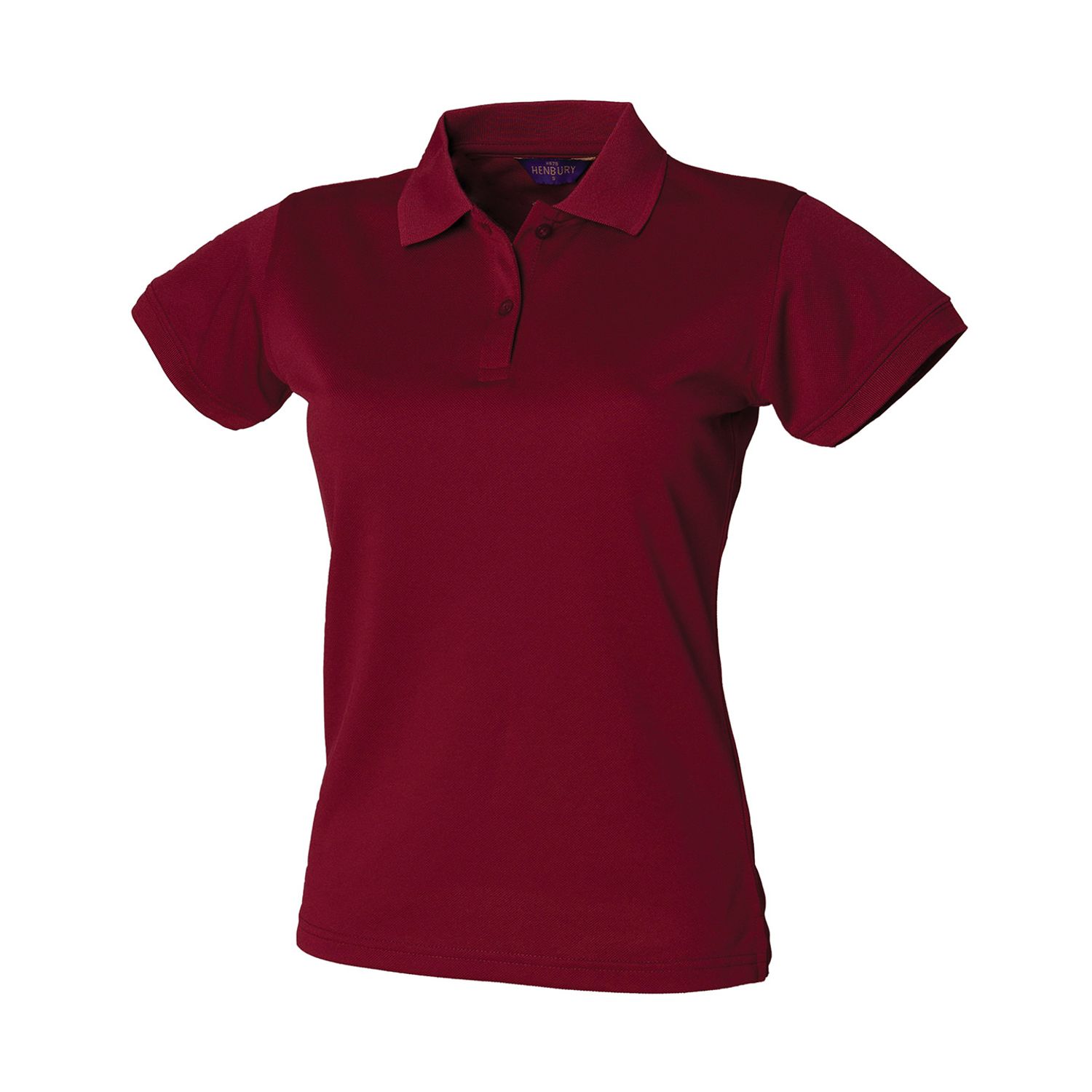 Henbury Women's Coolplus Polo Shirt Burgundy S