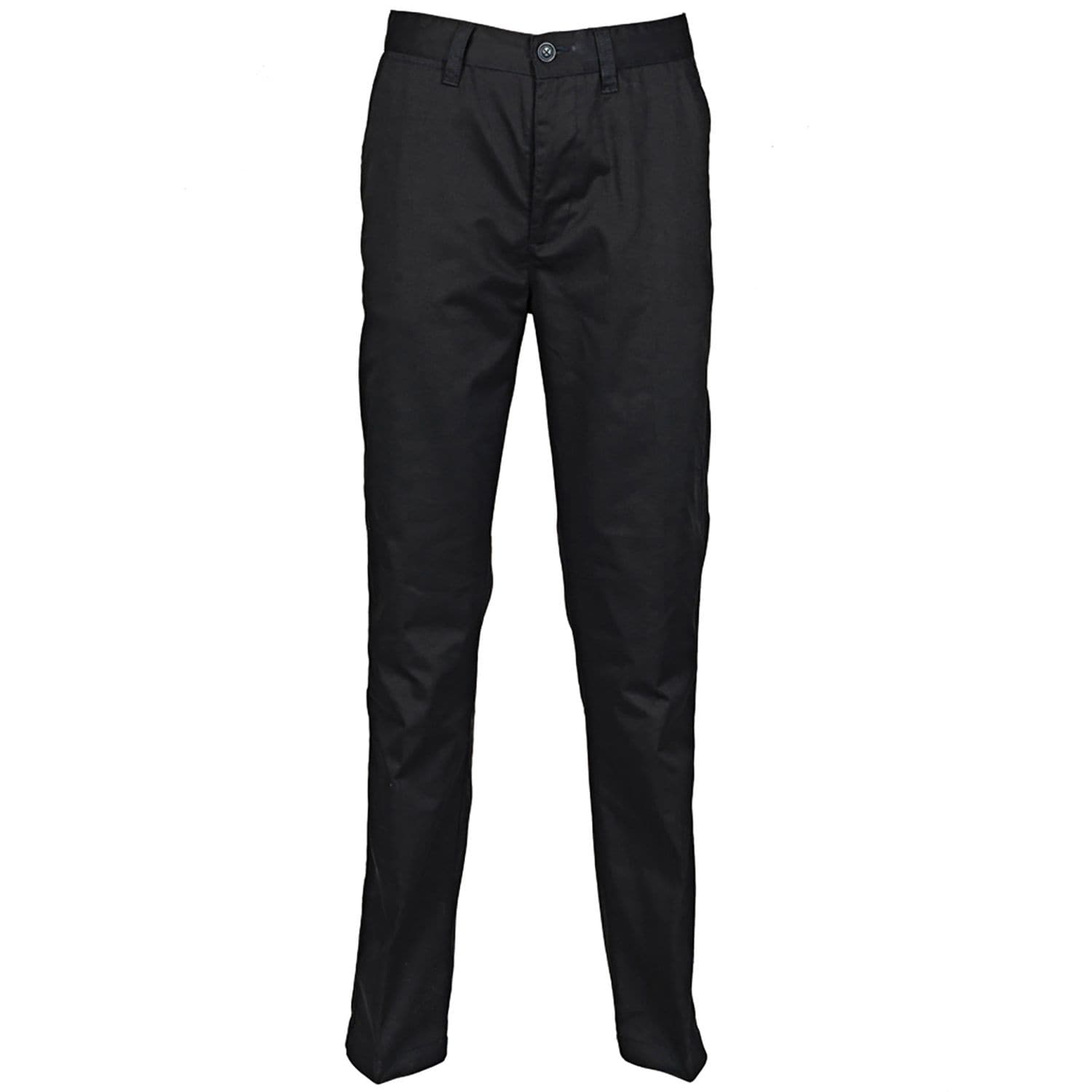 Henbury Women's 65/35 Flat Fronted Chino Trousers Black 4XLR