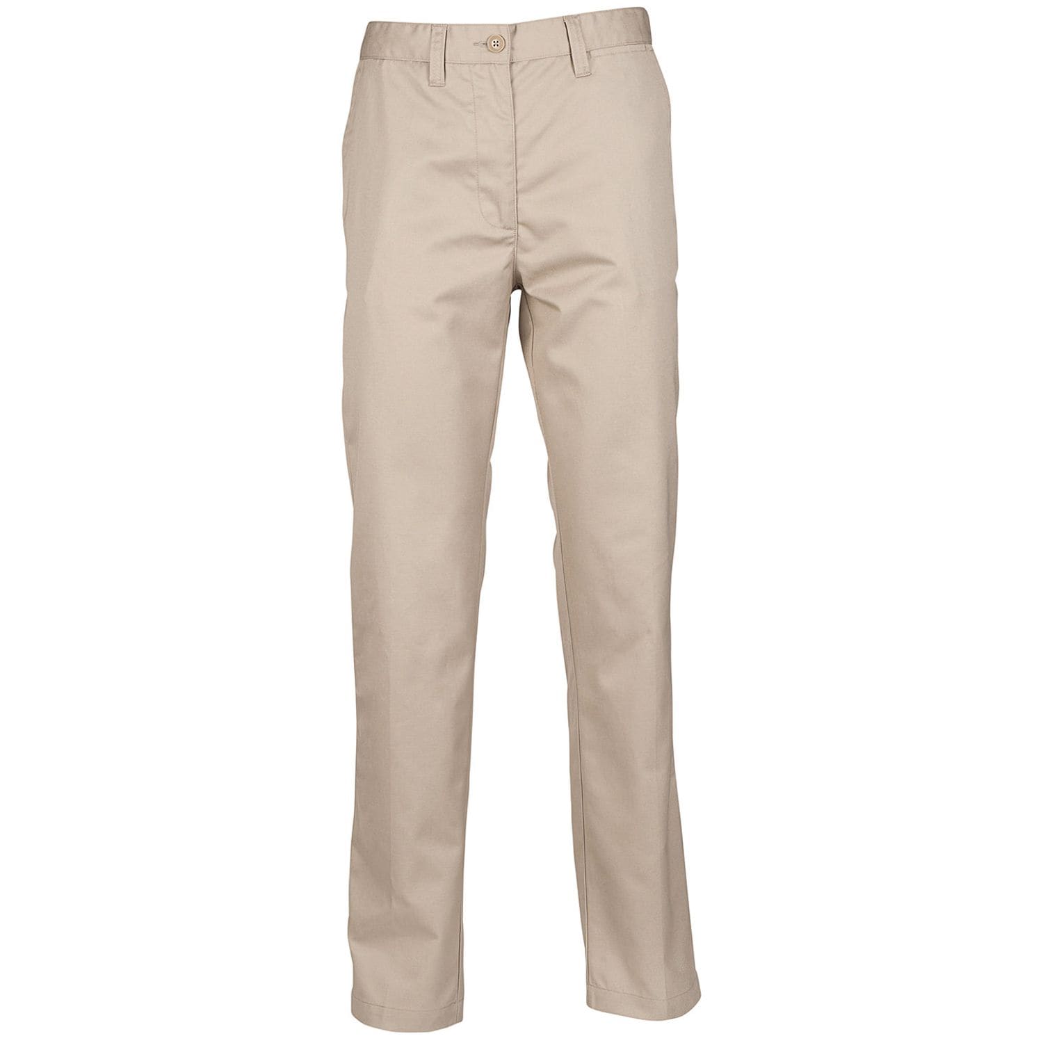 Henbury Women's 65/35 Flat Fronted Chino Trousers Stone 3XLR